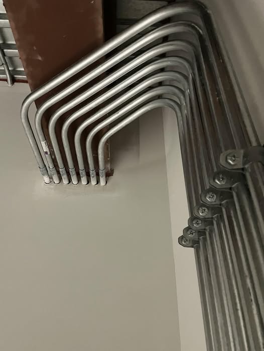 Next Level Pros demonstrates exceptional craftsmanship and precision in their electrical conduit installations.