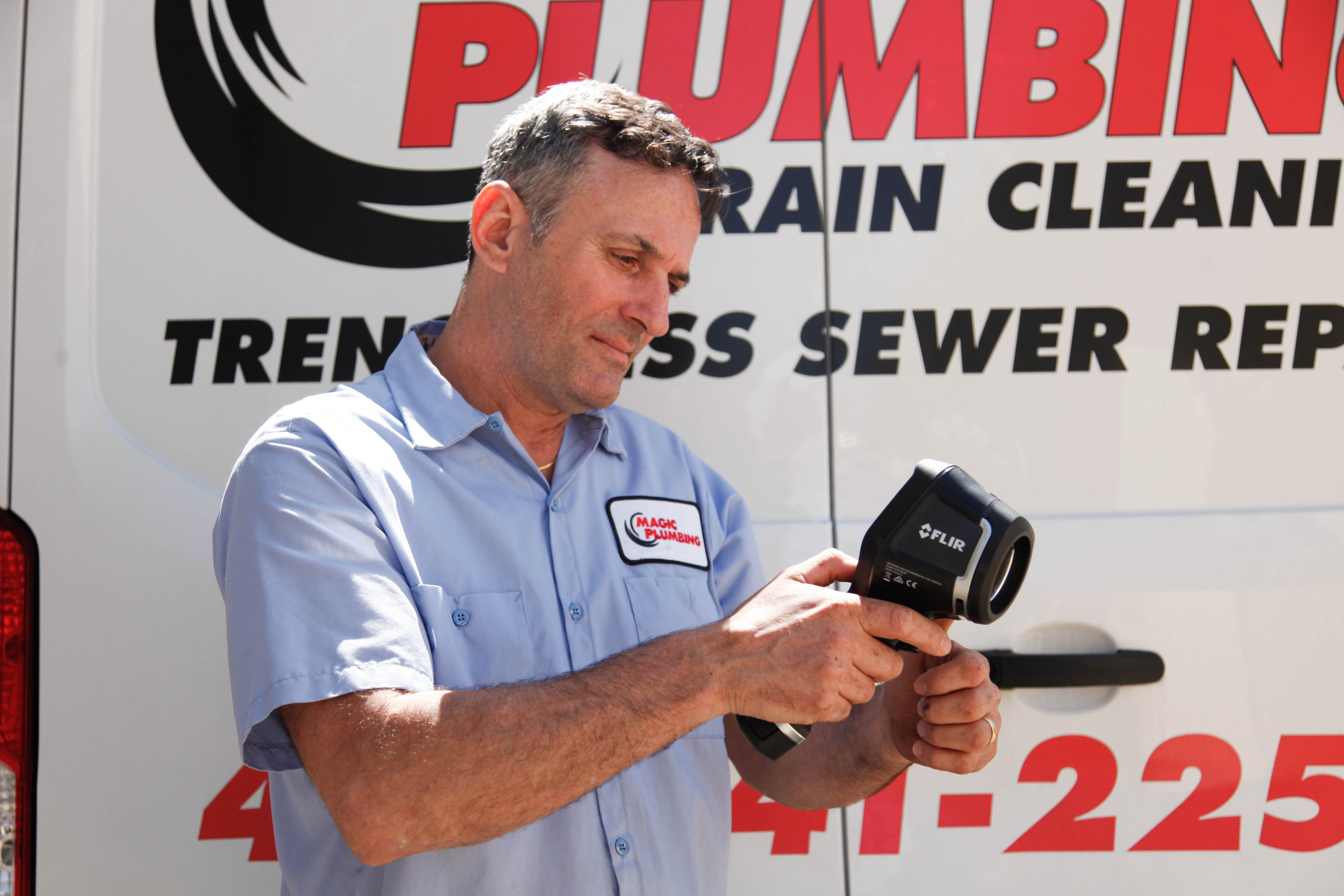 Skilled technicians at Magic Plumbing Heating & Cooling use advanced diagnostic tools to deliver reliable, professional service you can trust.