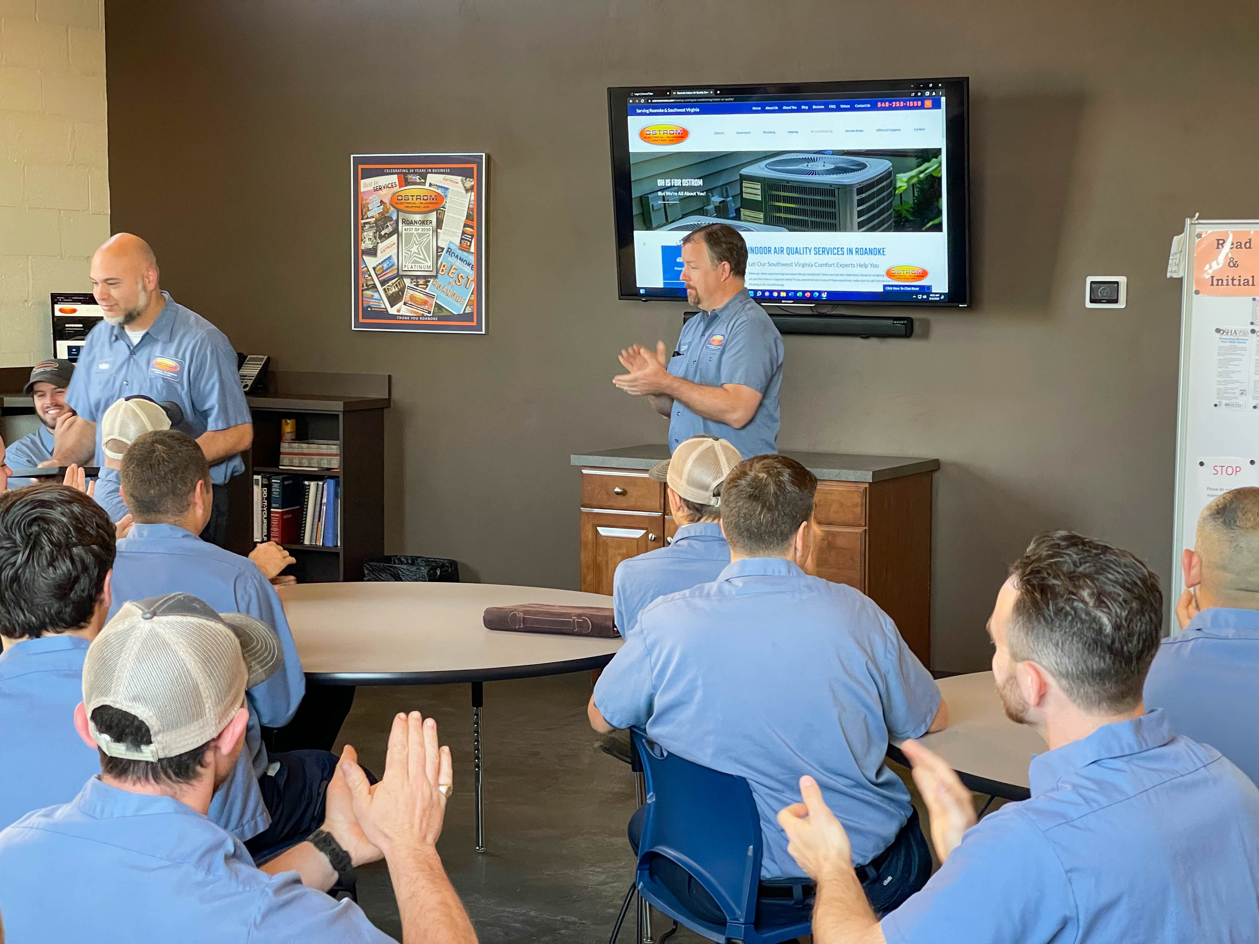 Ostrom Electrical Plumbing Heating & Air Conditioning: Where teamwork meets exceptional service and expertise.