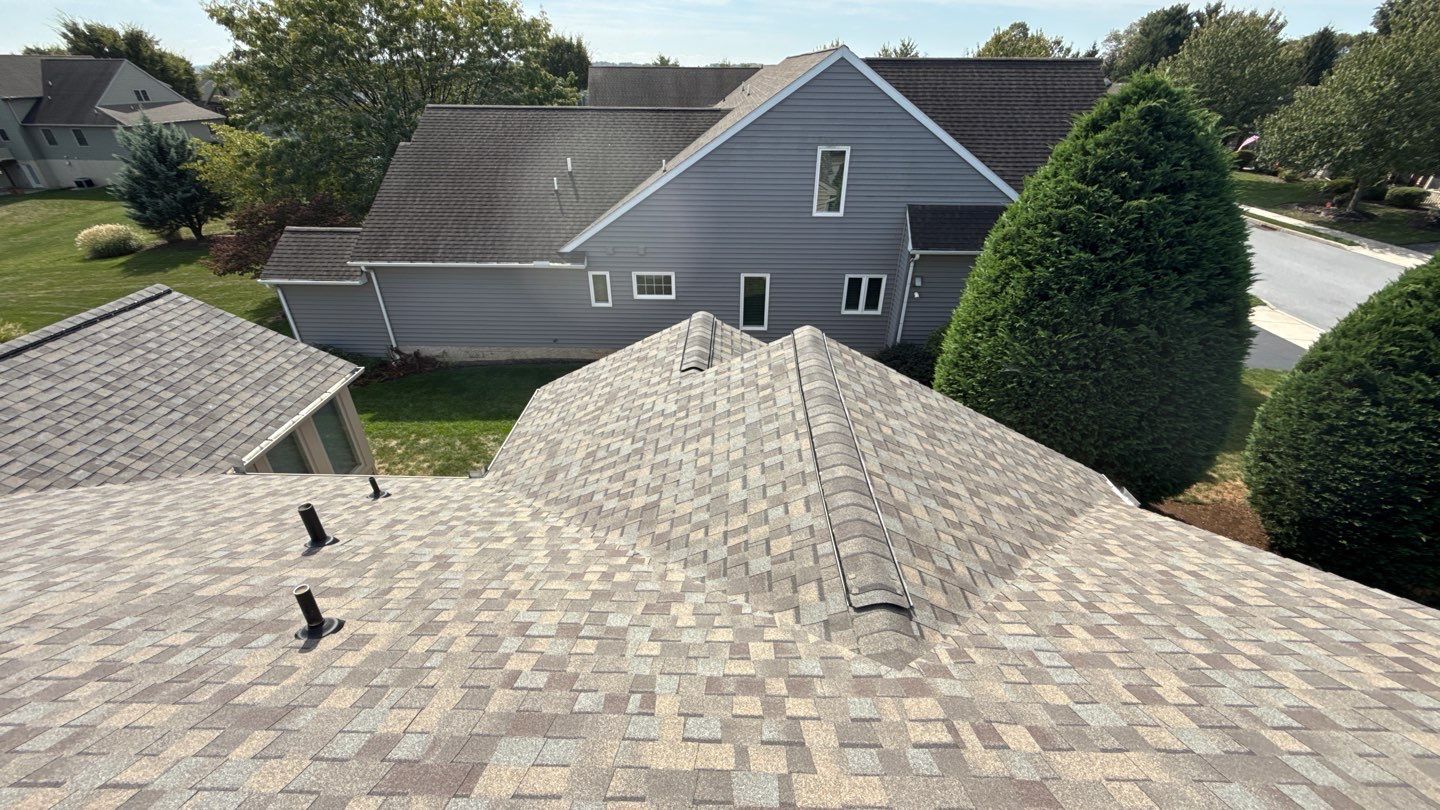 Solid craftsmanship and clean installation on a residential roof, showcasing Mosaic Roofing & Exteriors' reliable workmanship and attention to detail.