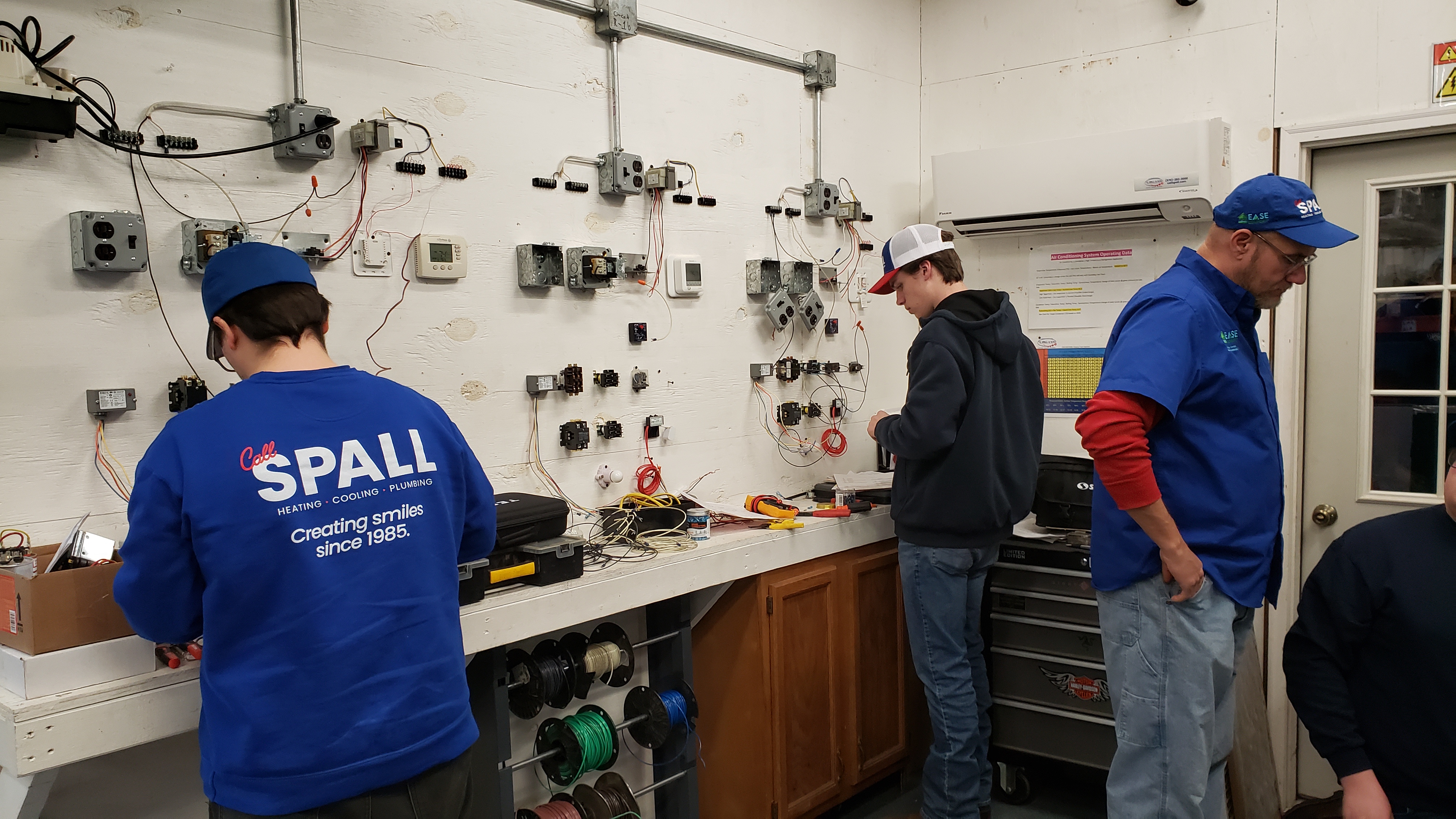 At T.E. Spall & Son, we create smiles by ensuring quality in heating, cooling, and plumbing since 1985.