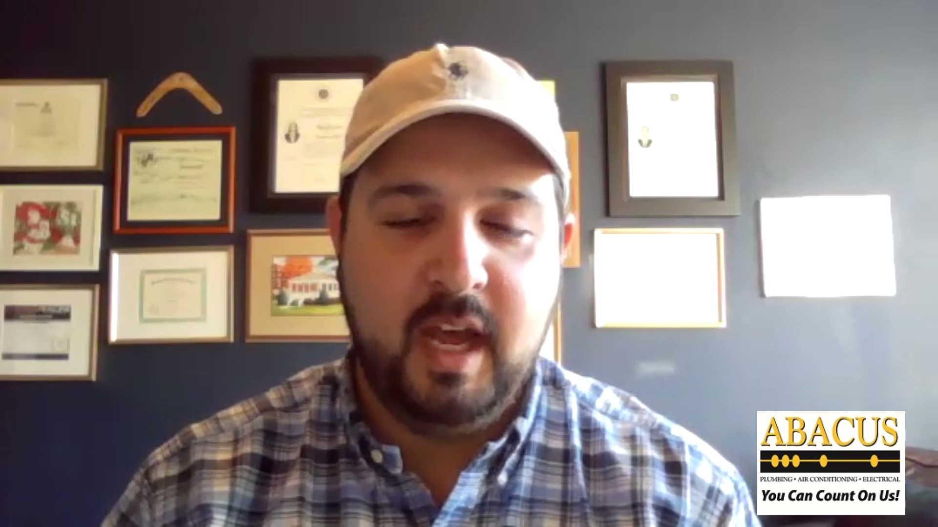 Showcasing trustworthy professionalism, Abacus Plumbing, Air Conditioning & Electrical presents certified expertise and an approachable team presence for homeowners.