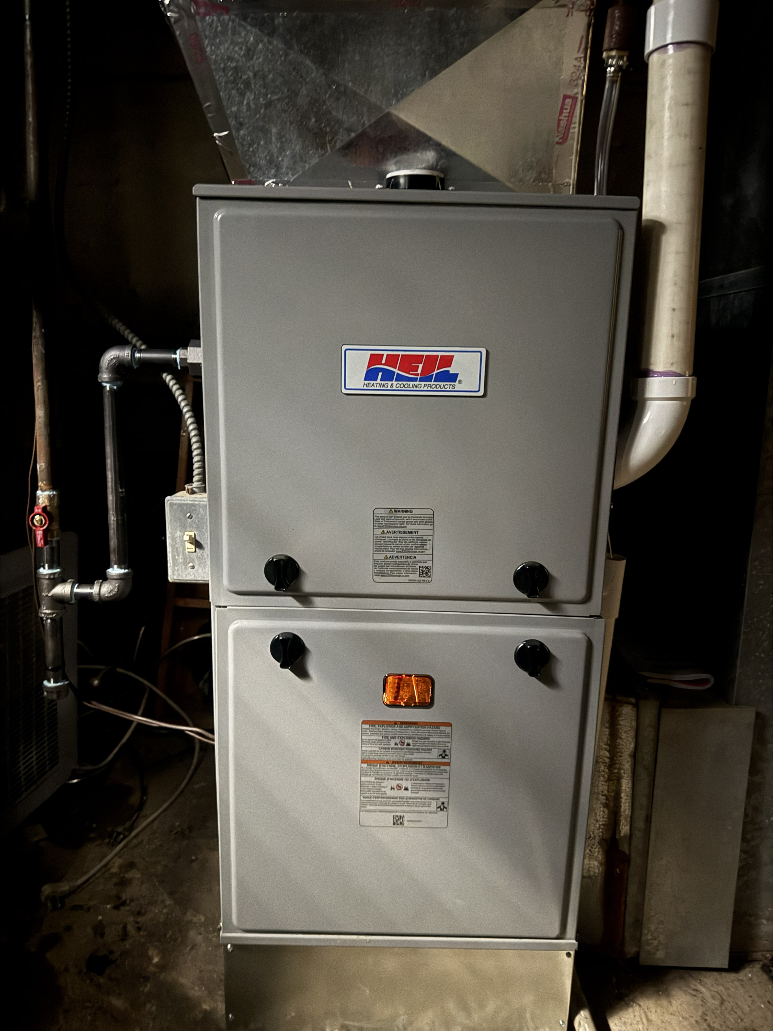 Reliable heating performance shown in this well-maintained furnace, trust Windy City HVAC Repair for thorough, professional service.