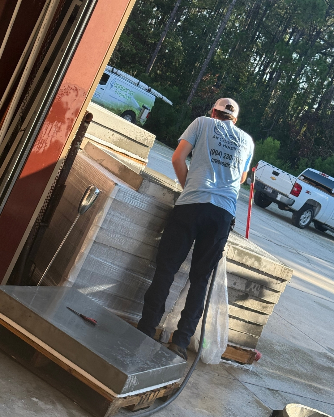 At Creeks Air Conditioning & Heating, our dedicated team is always ready, ensuring quality service on-site and beyond.