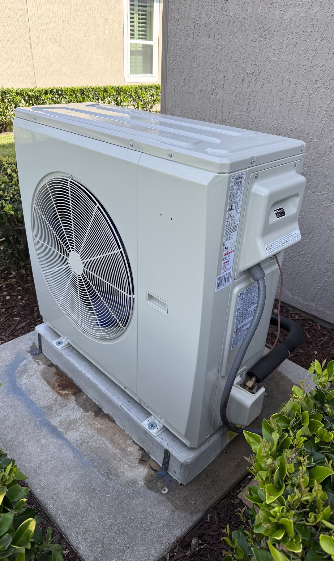 Ensure year-round comfort with Creeks Air Conditioning & Heating, featuring reliable outdoor units for your home.