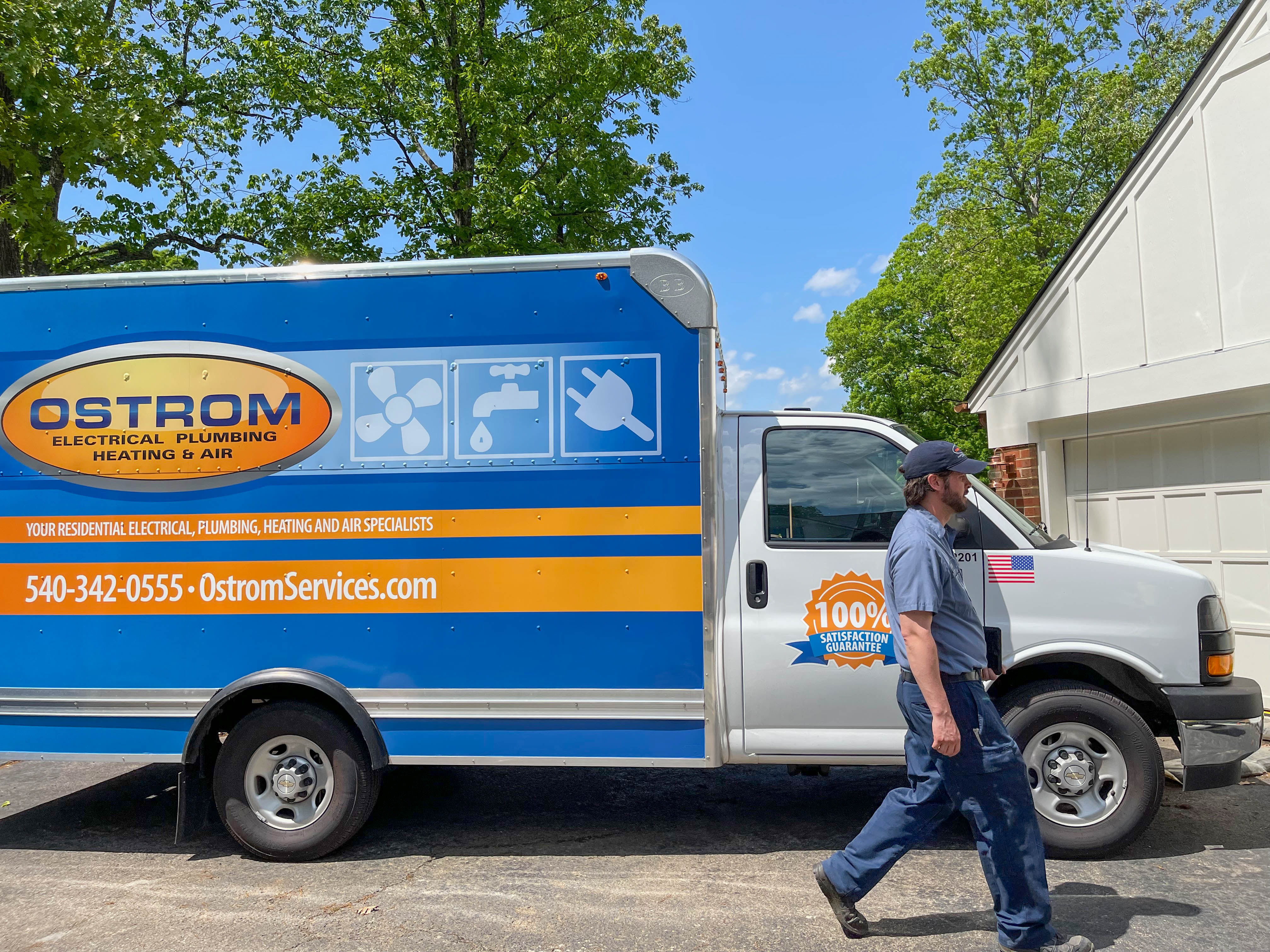 Trust Ostrom Electrical Plumbing Heating & Air Conditioning for top-notch, reliable service with a satisfaction guarantee.