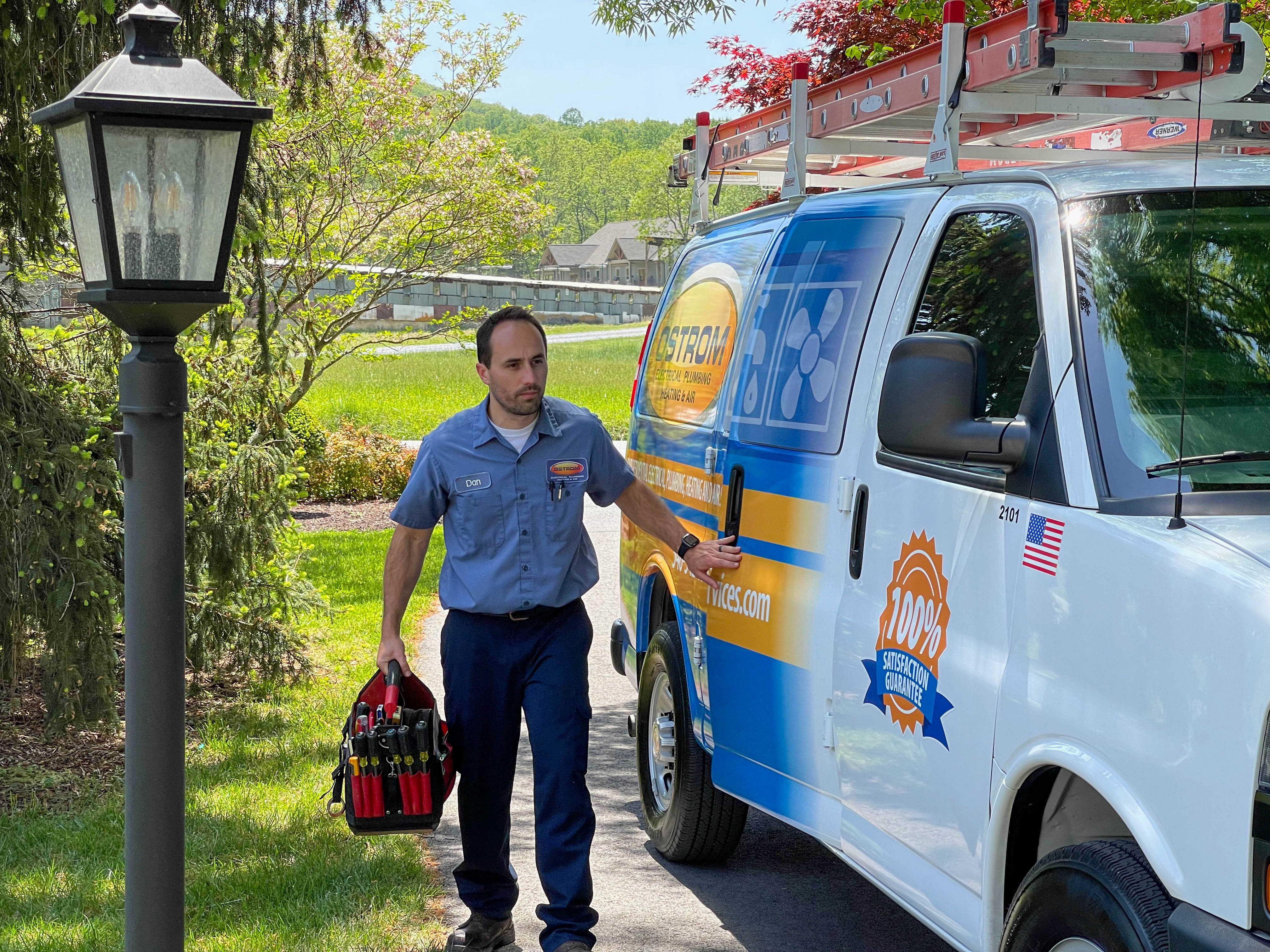Experience reliable service with Ostrom Electrical Plumbing Heating & Air Conditioning, where satisfaction is guaranteed!