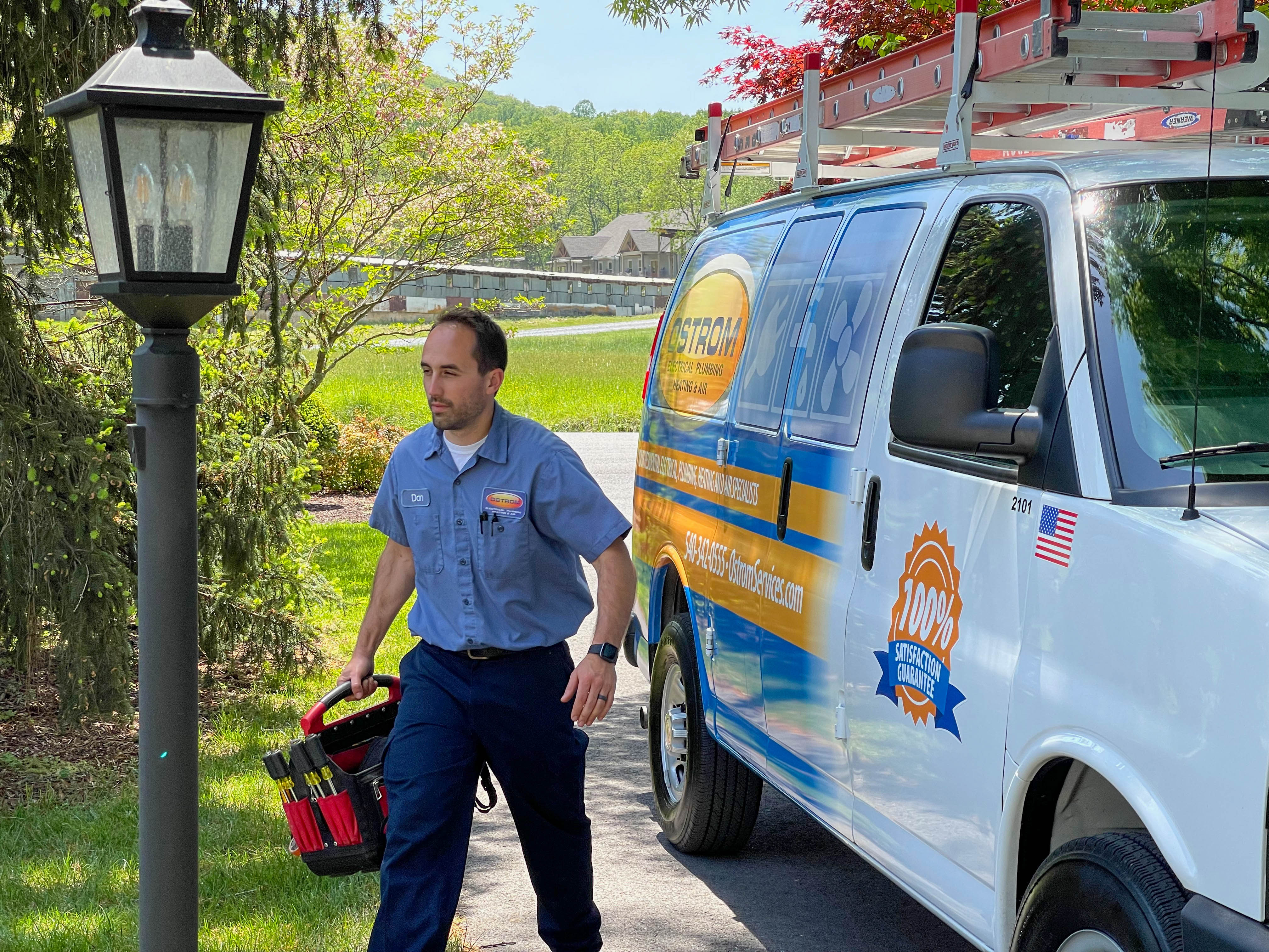 Trust Ostrom Electrical Plumbing Heating & Air Conditioning for professional, dependable service with a 100% satisfaction guarantee.