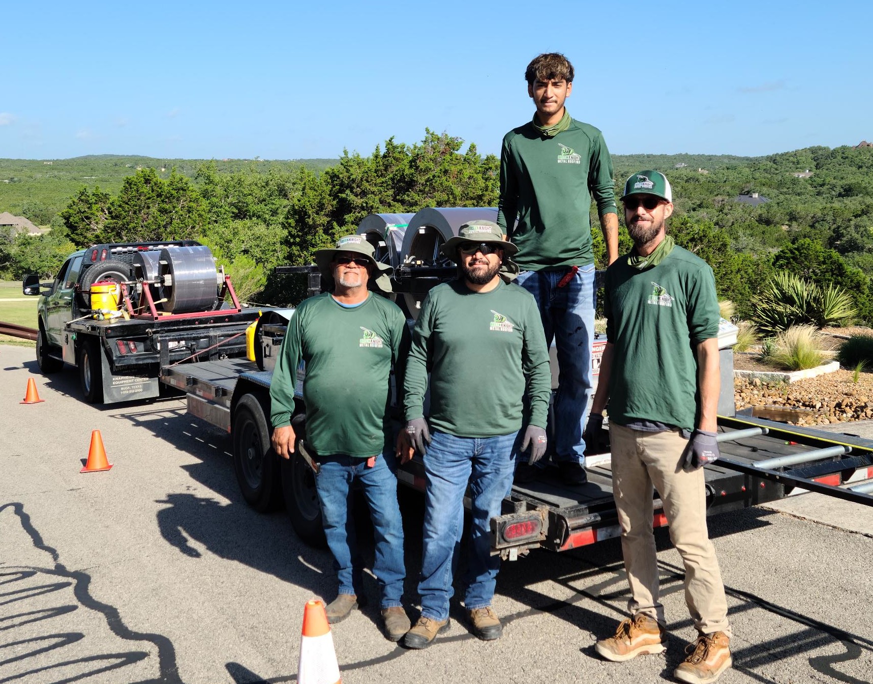 At Green Knight® Metal Roofing, our dedicated team is equipped and ready to provide top-notch roofing solutions that meet your needs.