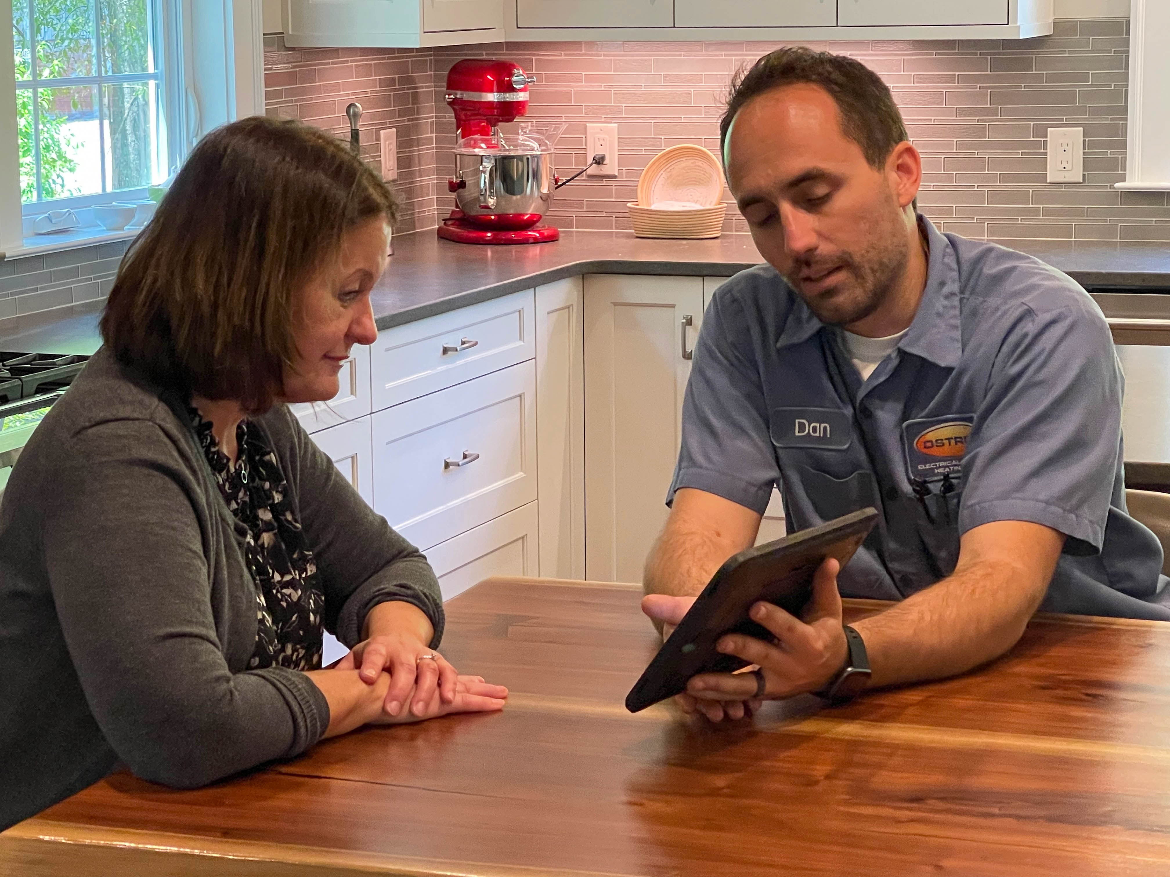 Exceptional customer care with Ostrom Electrical Plumbing Heating & Air Conditioning, where your home services needs are always our priority!