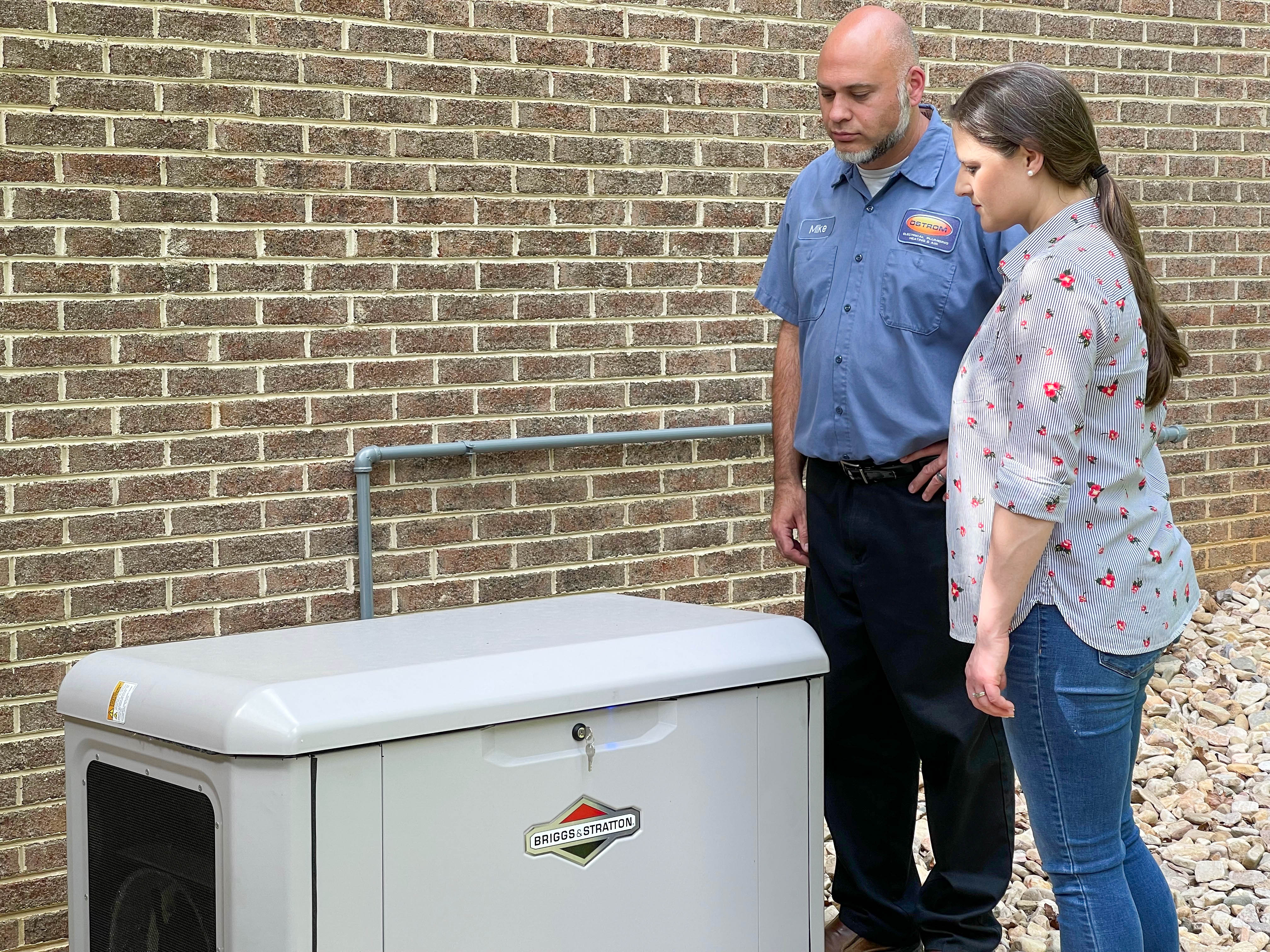 Trust Ostrom Electrical Plumbing Heating & Air Conditioning for your reliable standby generator installations, ensuring professional and customer-focused service.