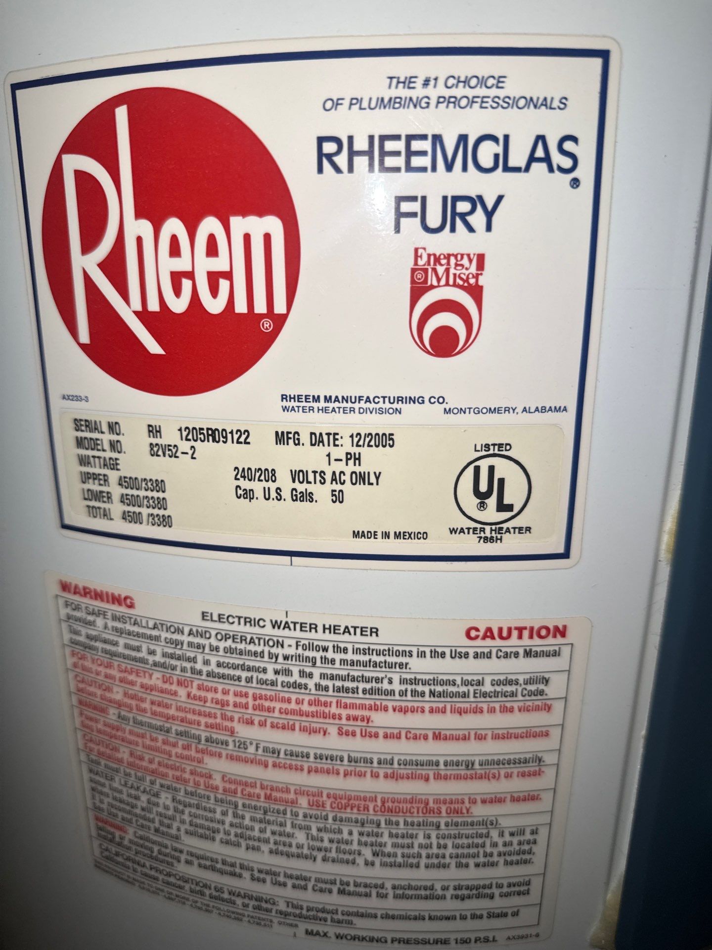Choose Milestone Electric, A/C, & Plumbing for expert water heater installations, backed by trusted brands like Rheem.