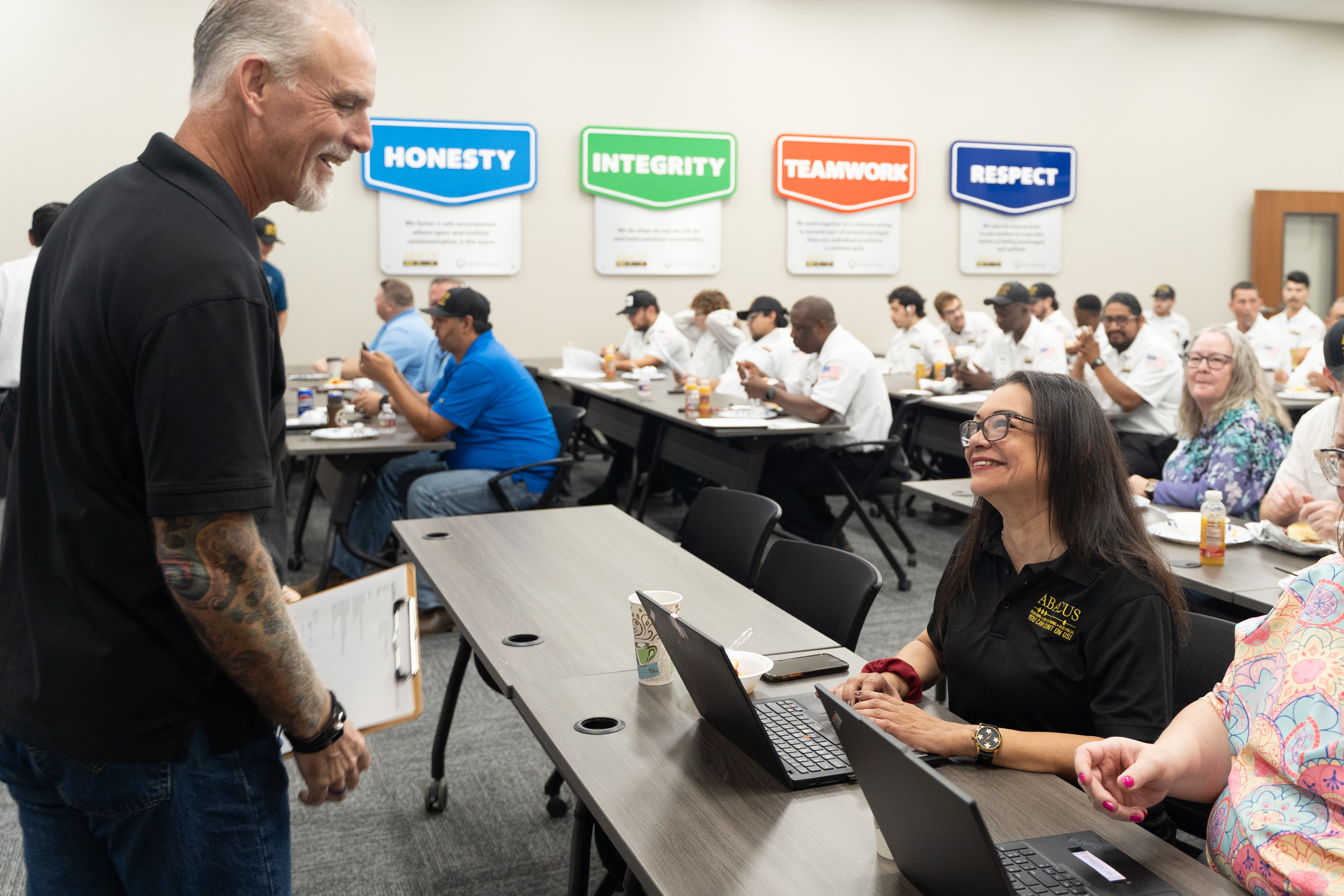 Team training highlights our commitment to skilled, reliable service and strong values at Abacus Plumbing, Air Conditioning, & Electrical.