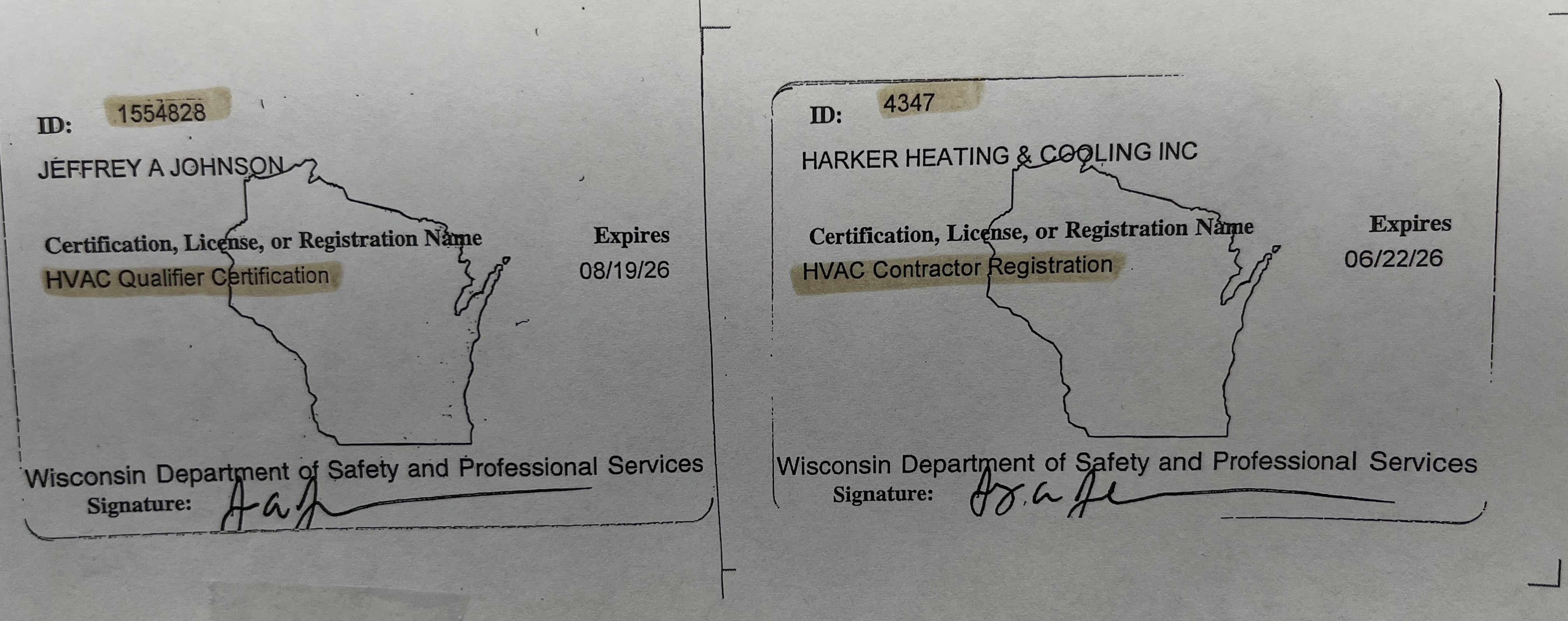 Trust Harker Heating & Cooling for certified HVAC services, backed by Wisconsin's professional standards.