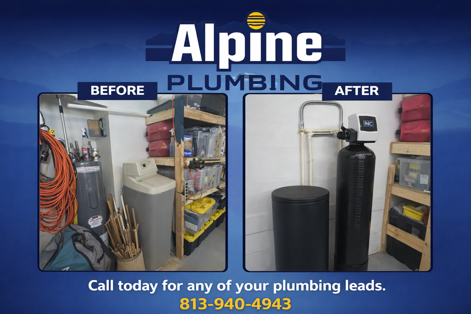 Transform your space with expert solutions from Alpine Plumbing. Experience quality and efficiency like never before! Call today.