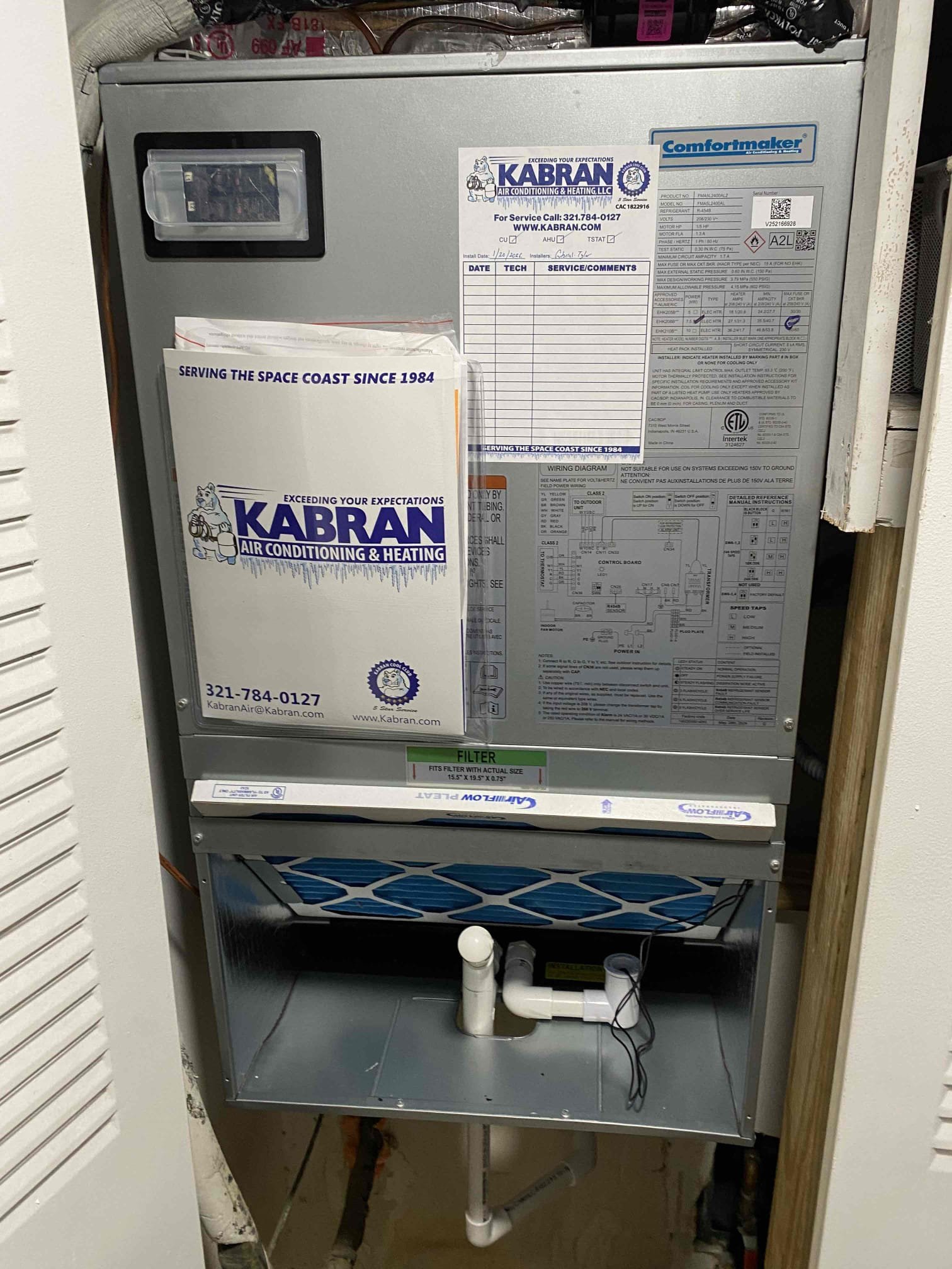Experience unparalleled comfort with Kabran Air Conditioning & Heating, serving the Space Coast since 1984.