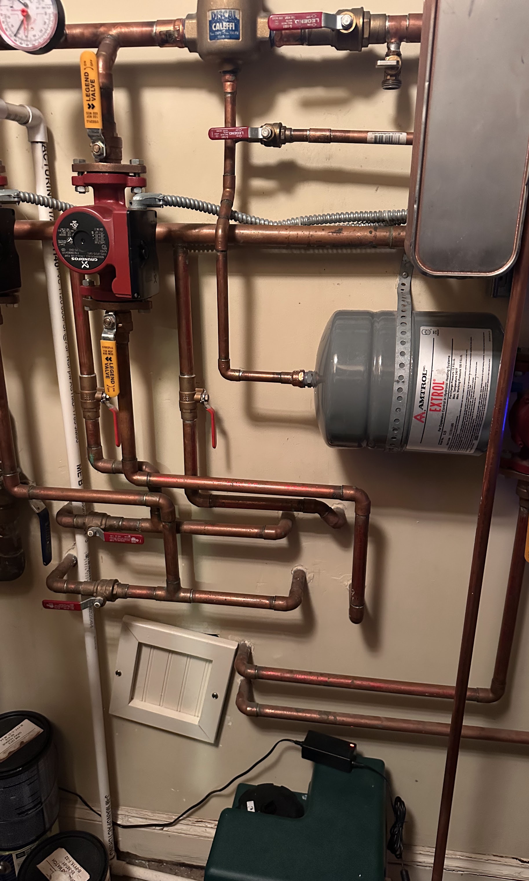 Expert hydronic installation and tidy piping show the craftsmanship you can expect from Oasis Heating and Cooling on every service call.
