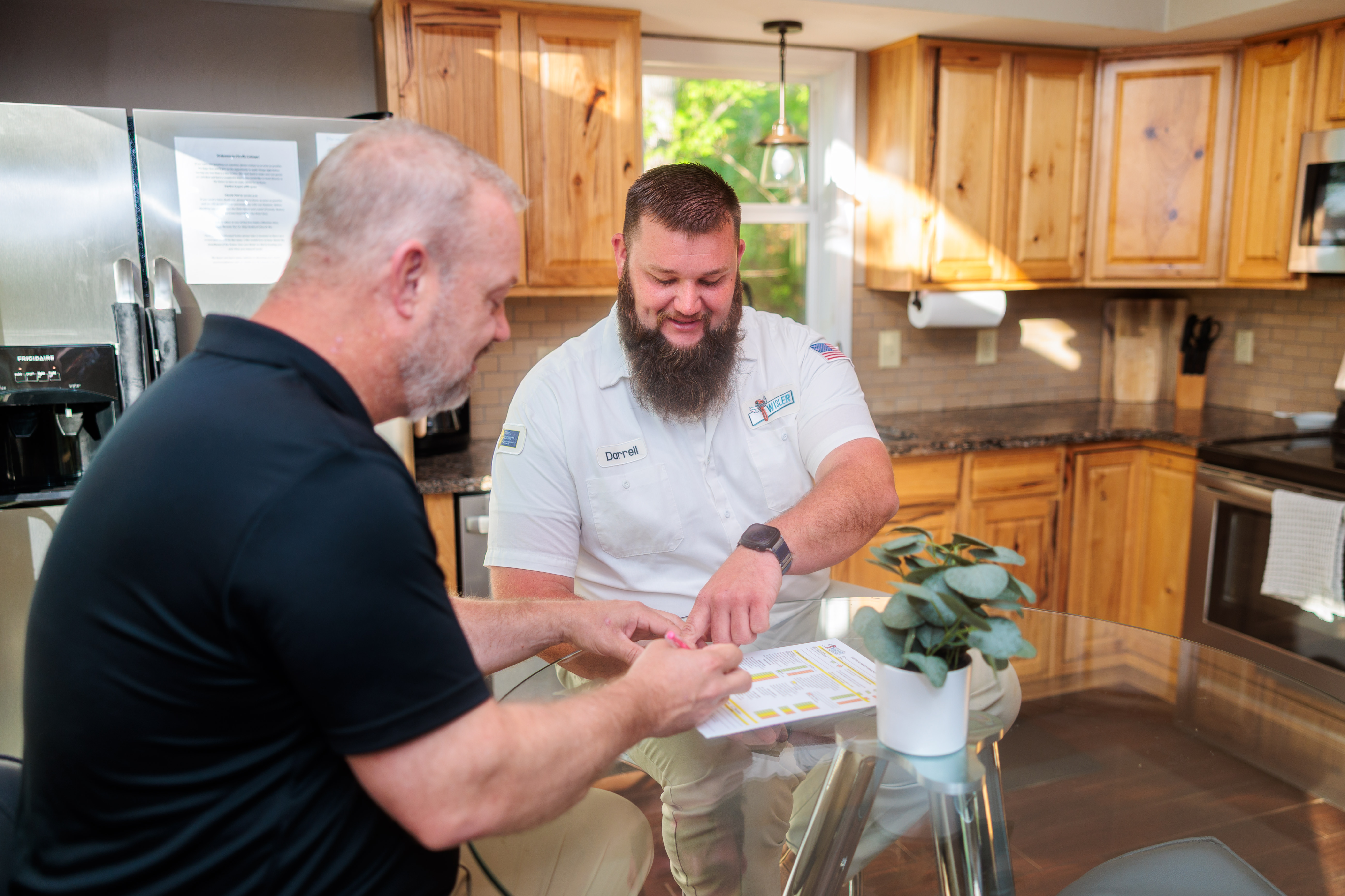 Experience top-notch service and quality with Wisler Plumbing, Heating, Cooling, and Electrical right in the comfort of your home.