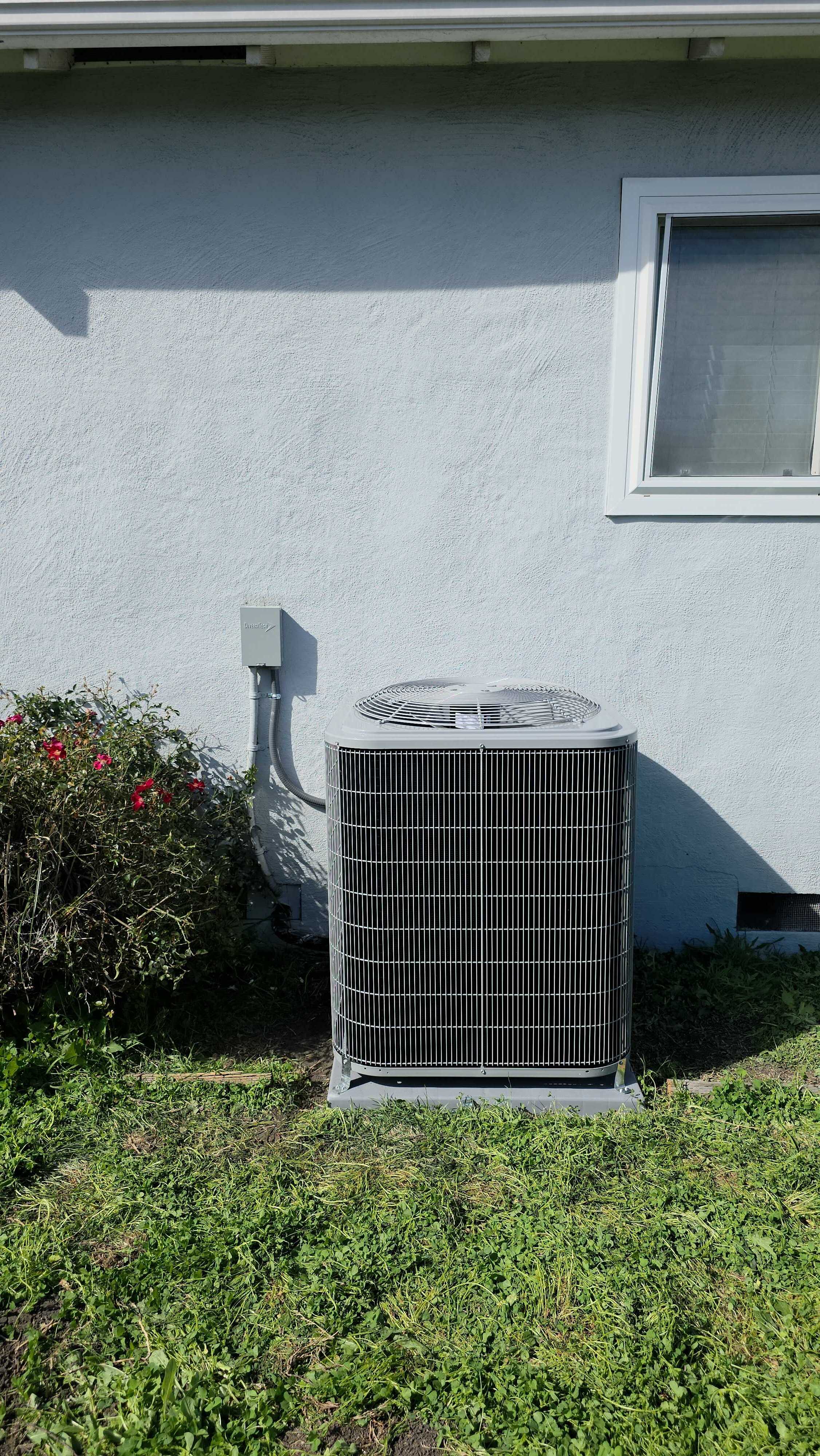 A well-installed outdoor AC unit and neat service area showcase Upgrade Home Services commitment to reliable, professional HVAC care.