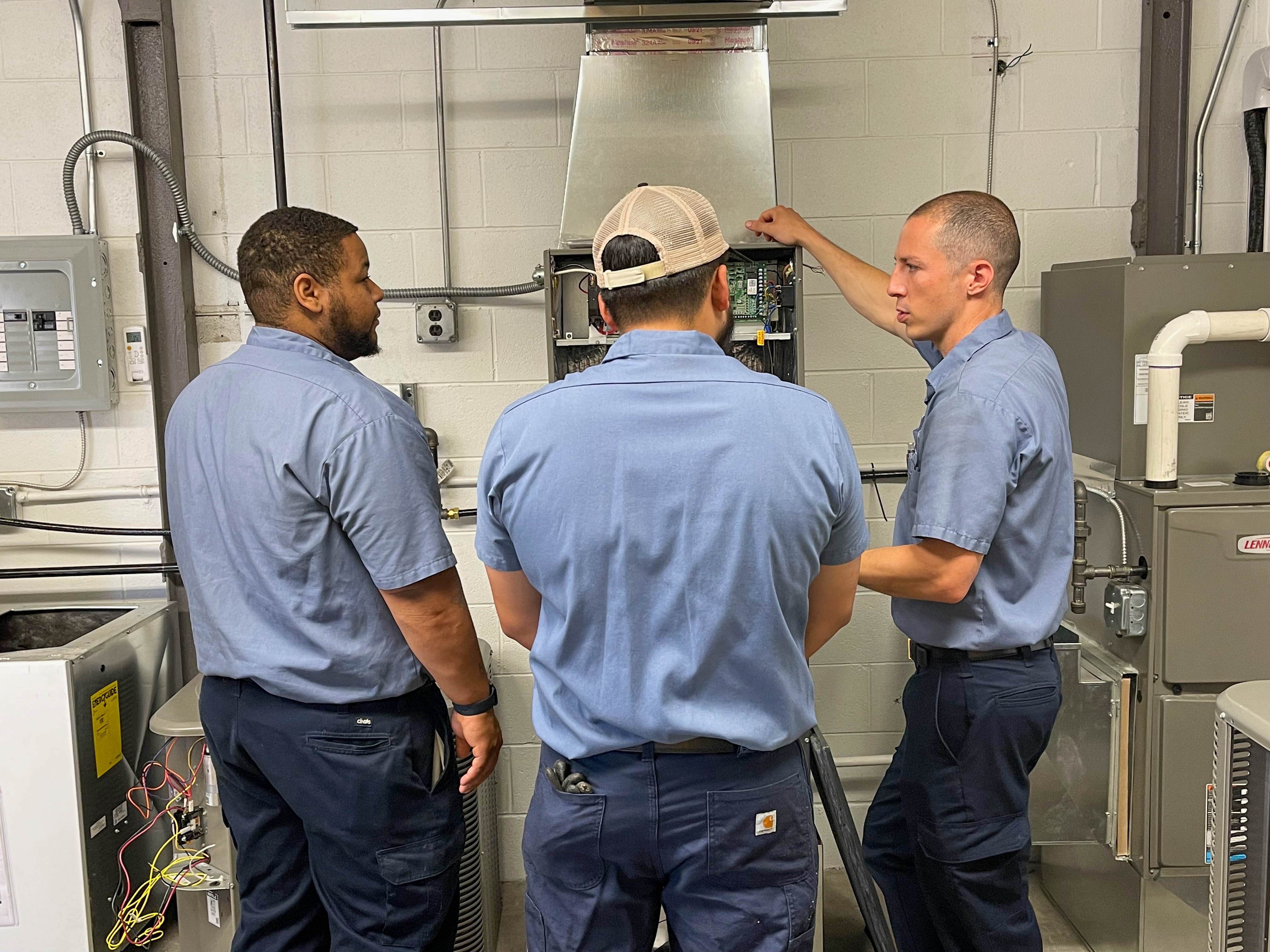 Trust Ostrom Electrical Plumbing Heating & Air Conditioning for expert teamwork and professional HVAC services.