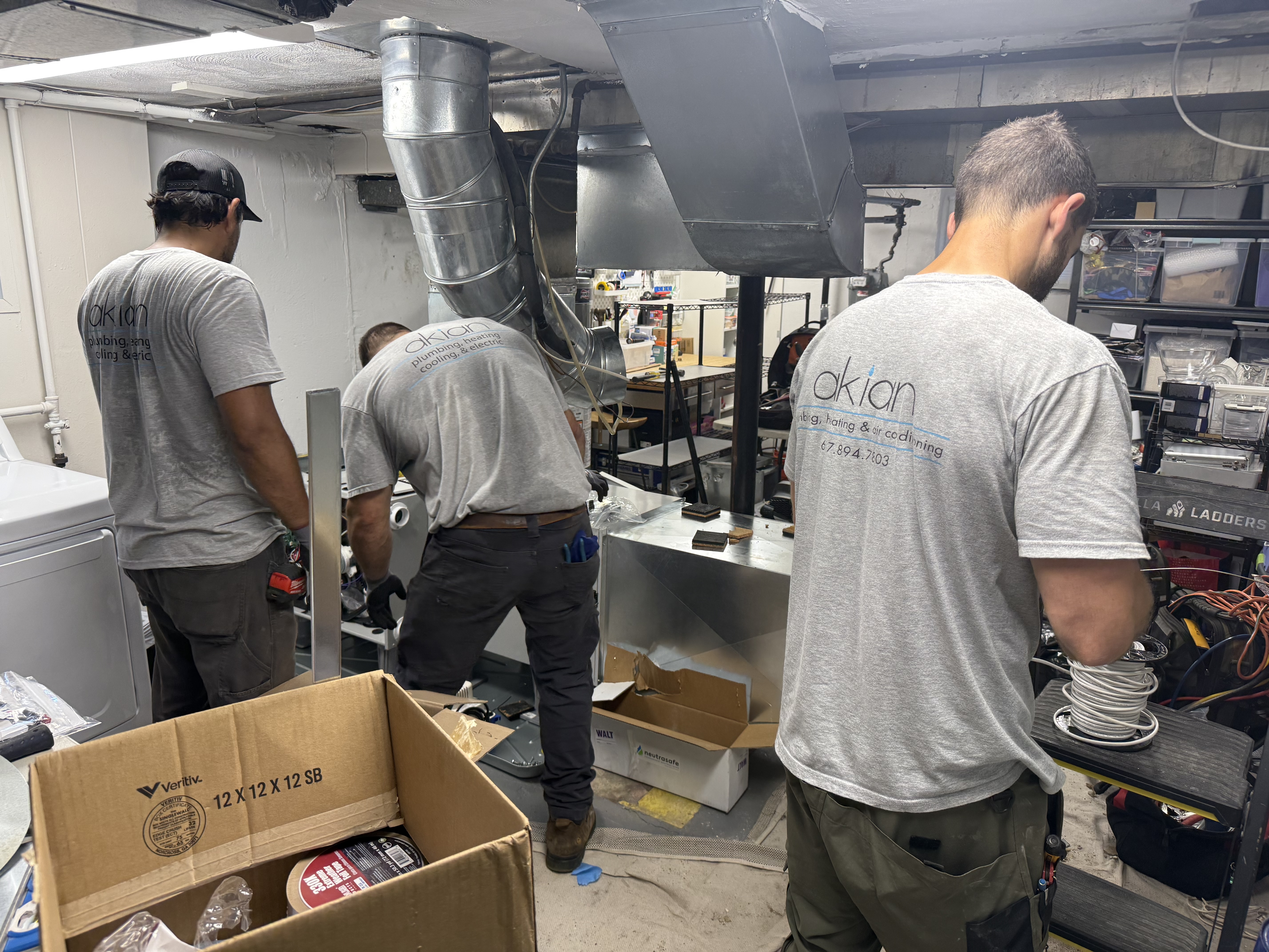 Skilled technicians from Akian Plumbing, Heating, Cooling & Electric deliver reliable HVAC service with attention to workmanship and on-site readiness.