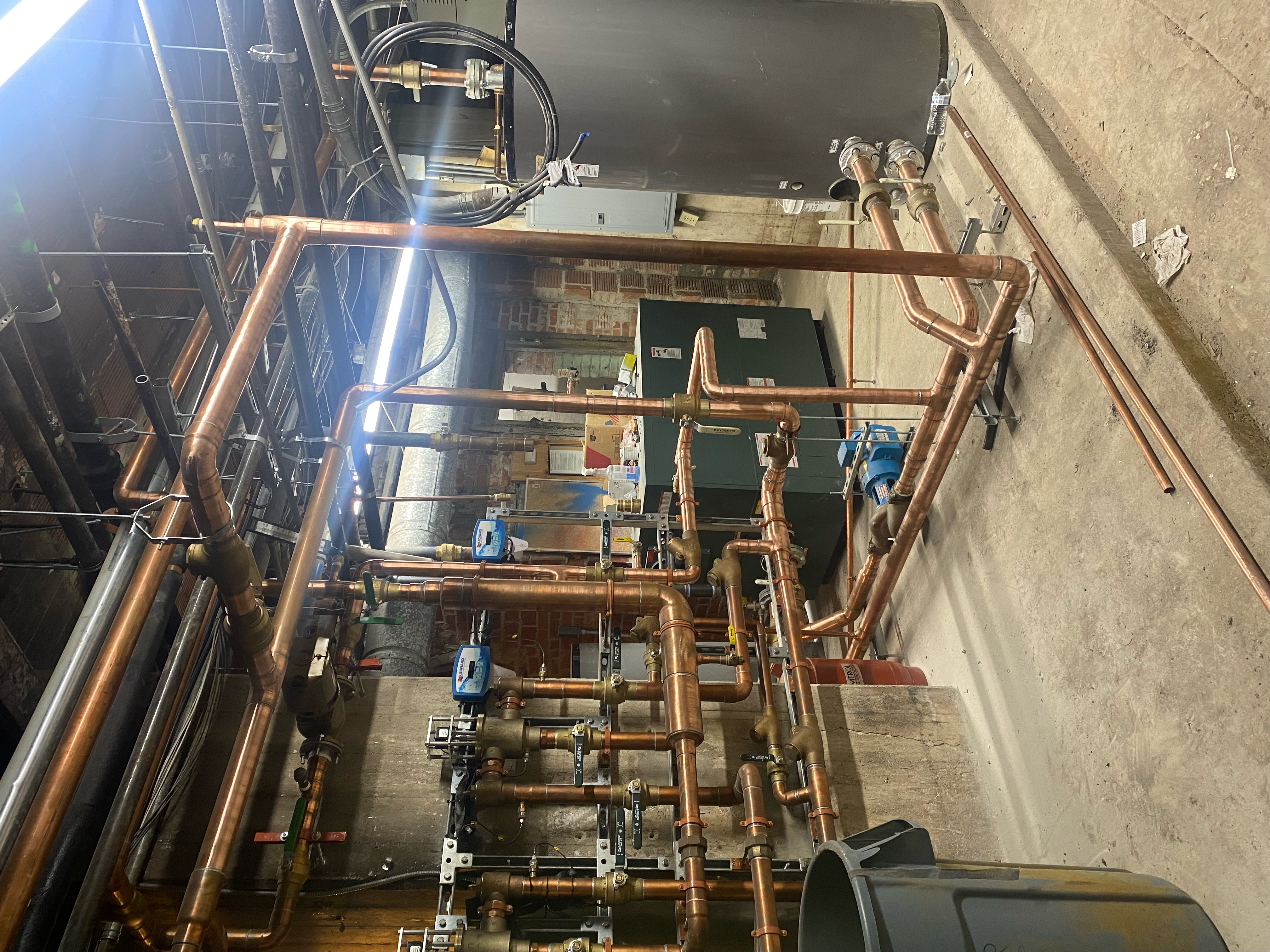 Precision copper piping and commercial-grade components show how Rise Plumbing Systems delivers durable, professional plumbing that you can rely on.