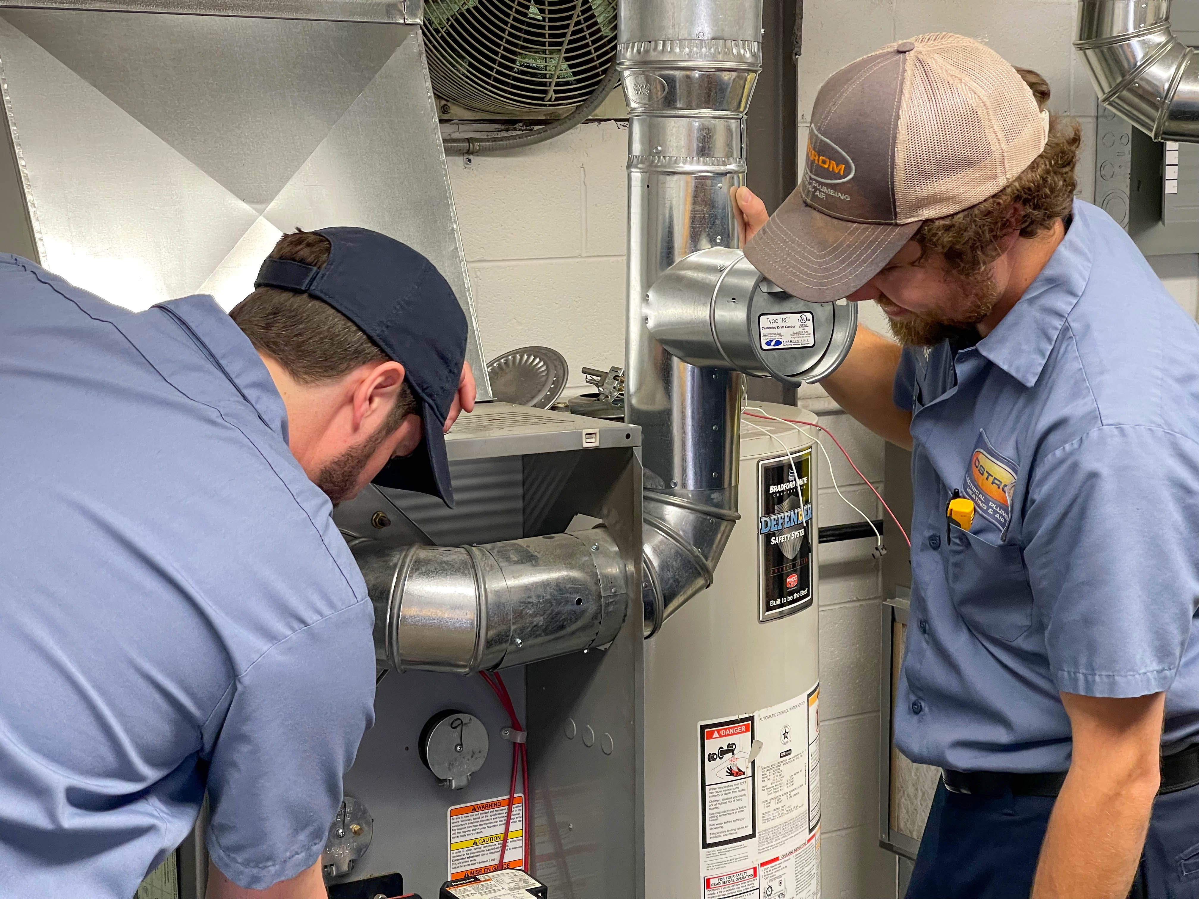 Experience top-notch heating services with Ostrom Electrical Plumbing Heating & Air Conditioning, where quality and professionalism meet your needs.