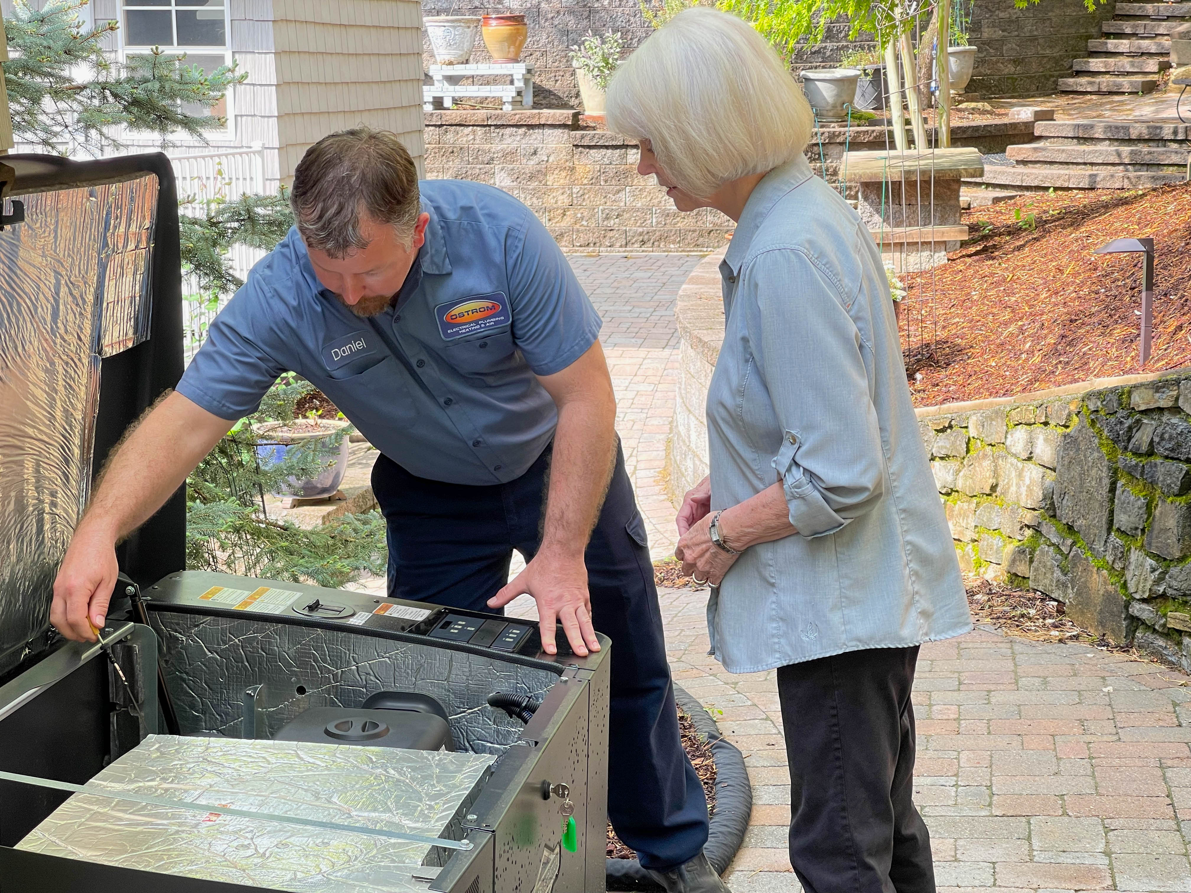 Reliable solutions with a friendly touch: Ostrom Electrical Plumbing Heating & Air Conditioning ensures top-notch service in every visit.