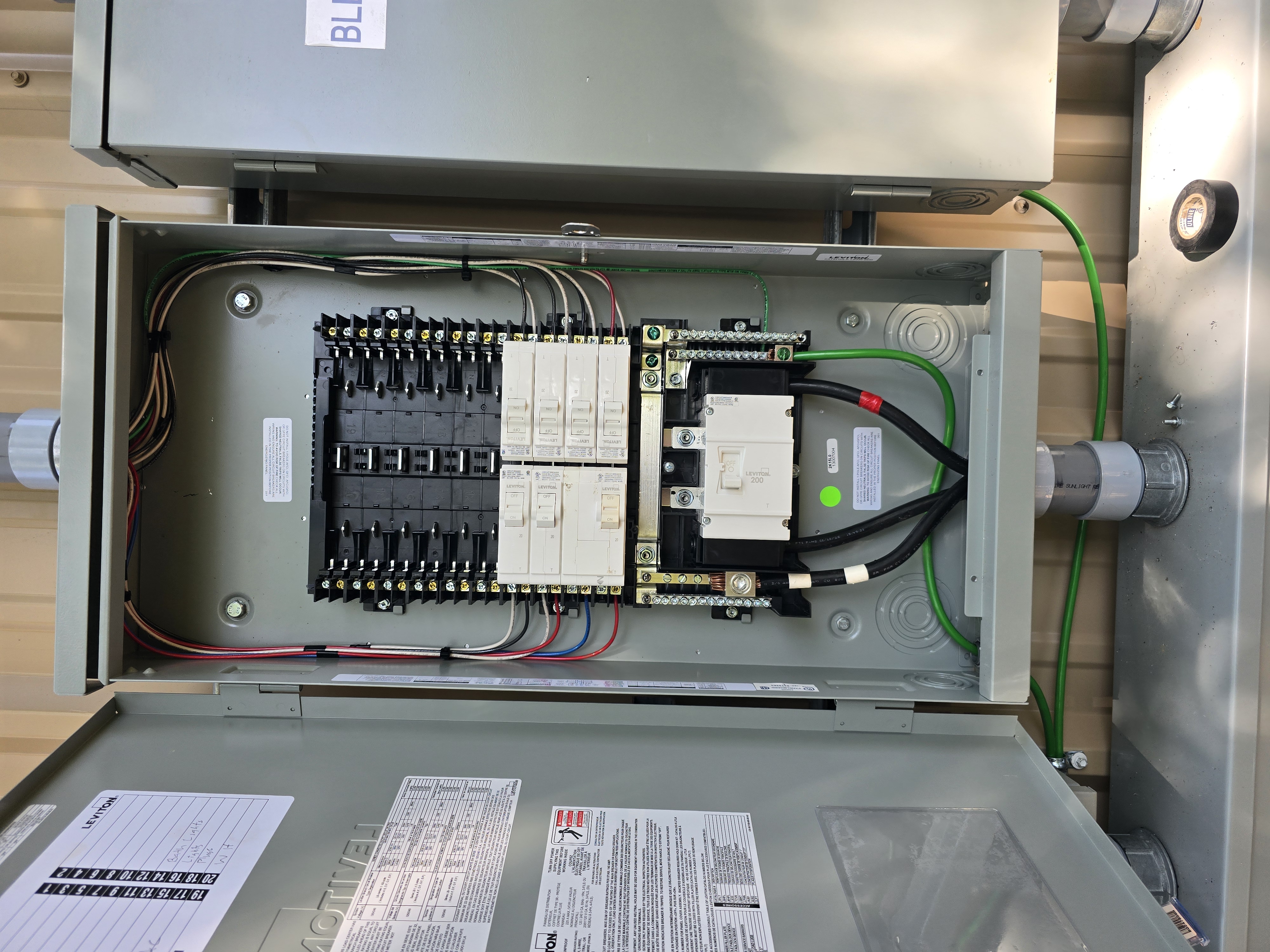 Clean, code-forward electrical work by Blue Line Electric shows careful wiring and solid safety practices for long-term reliability.
