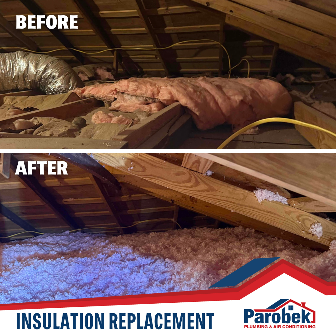 Experience superior insulation replacement with Parobek Plumbing & Air Conditioning for maximum comfort and savings.