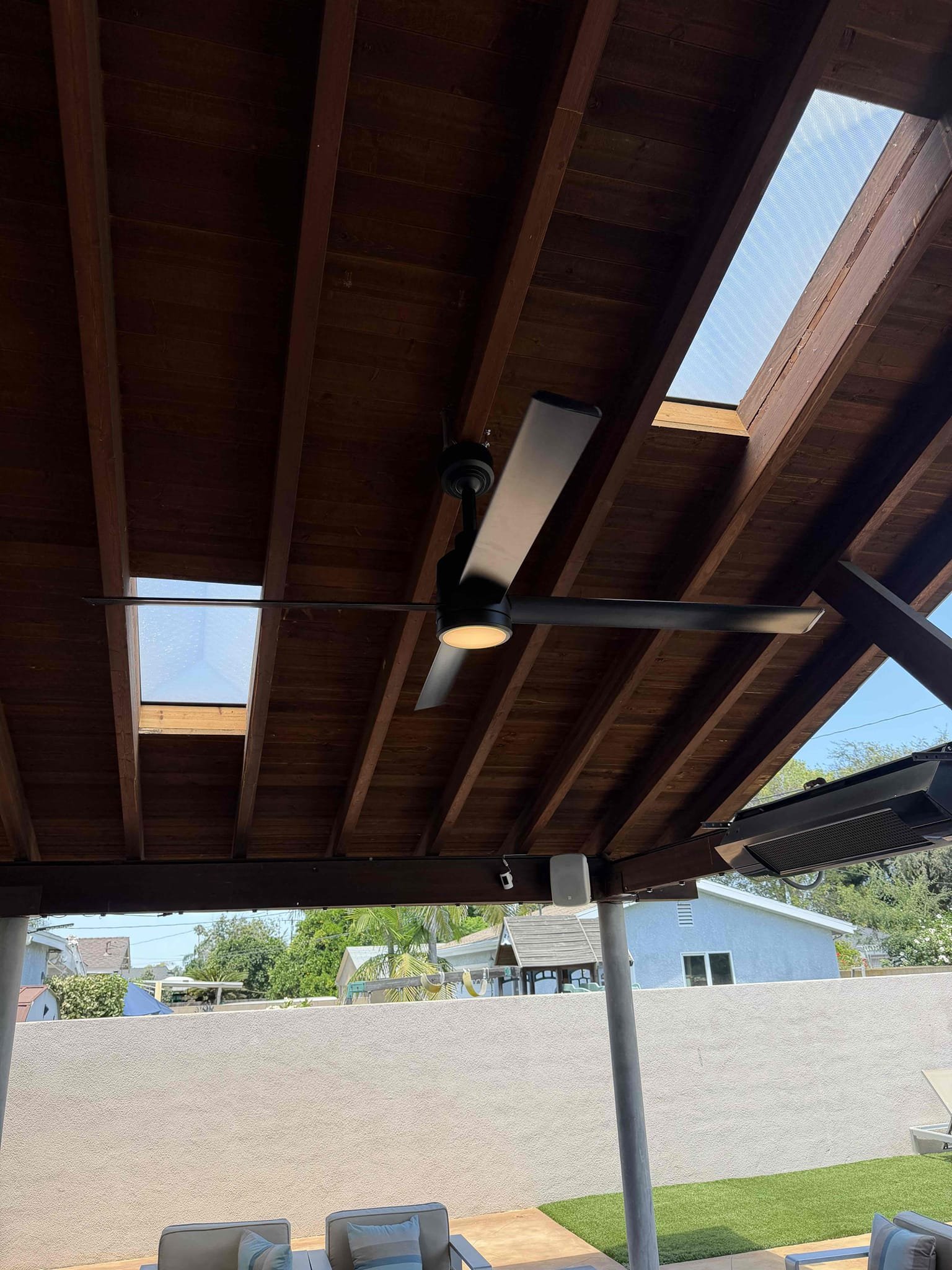 Powell Electric delivers dependable outdoor lighting and fan installations that enhance comfort and showcase careful craftsmanship.