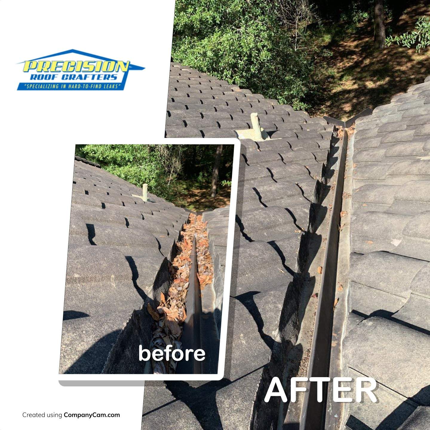 Experience top-notch roof care with Precision Roof Crafters, Inc., where every detail counts, ensuring your home is protected with the best.