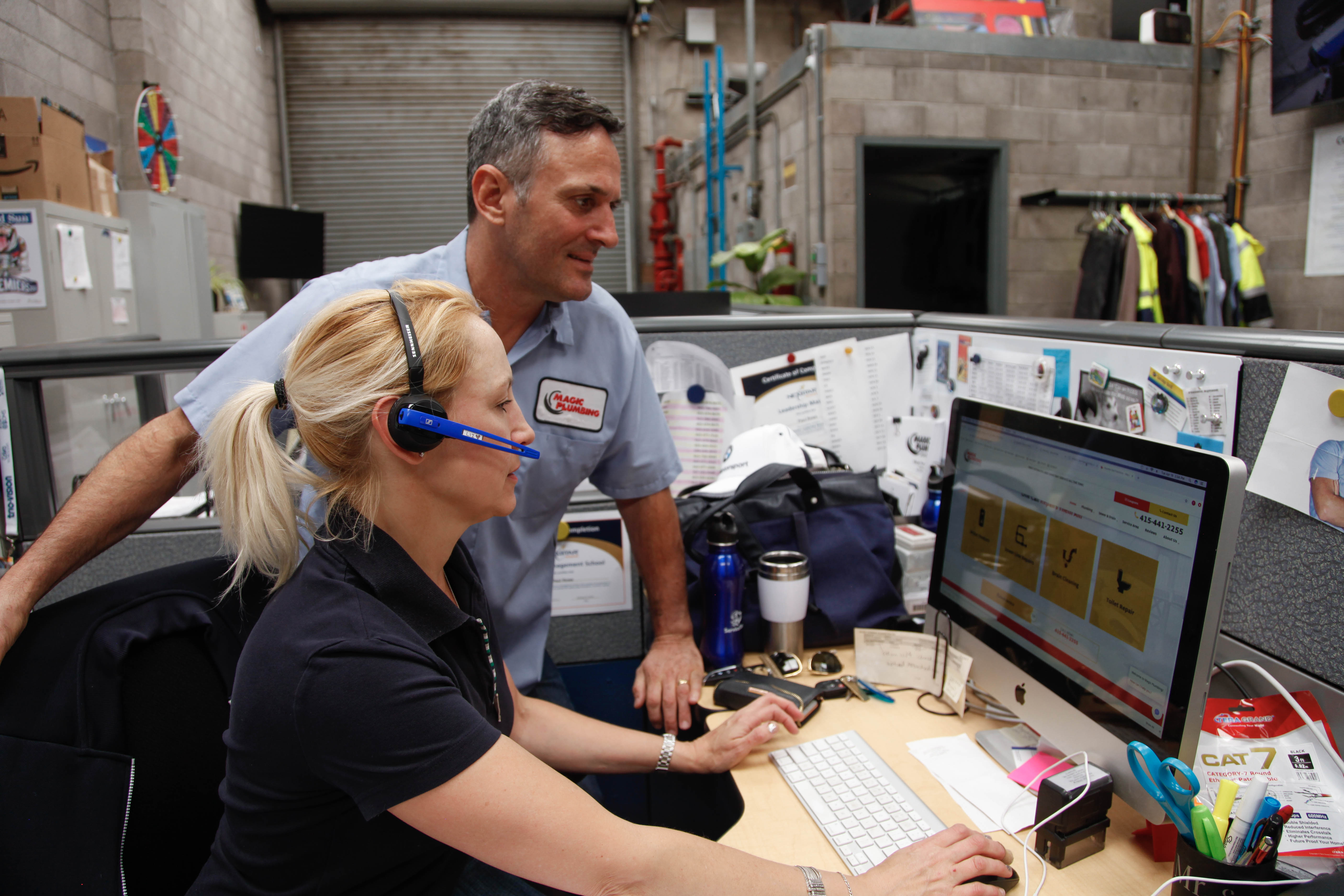 Friendly, professional staff coordinate fast service and clear communication at Magic Plumbing Heating & Cooling to keep customers comfortable.