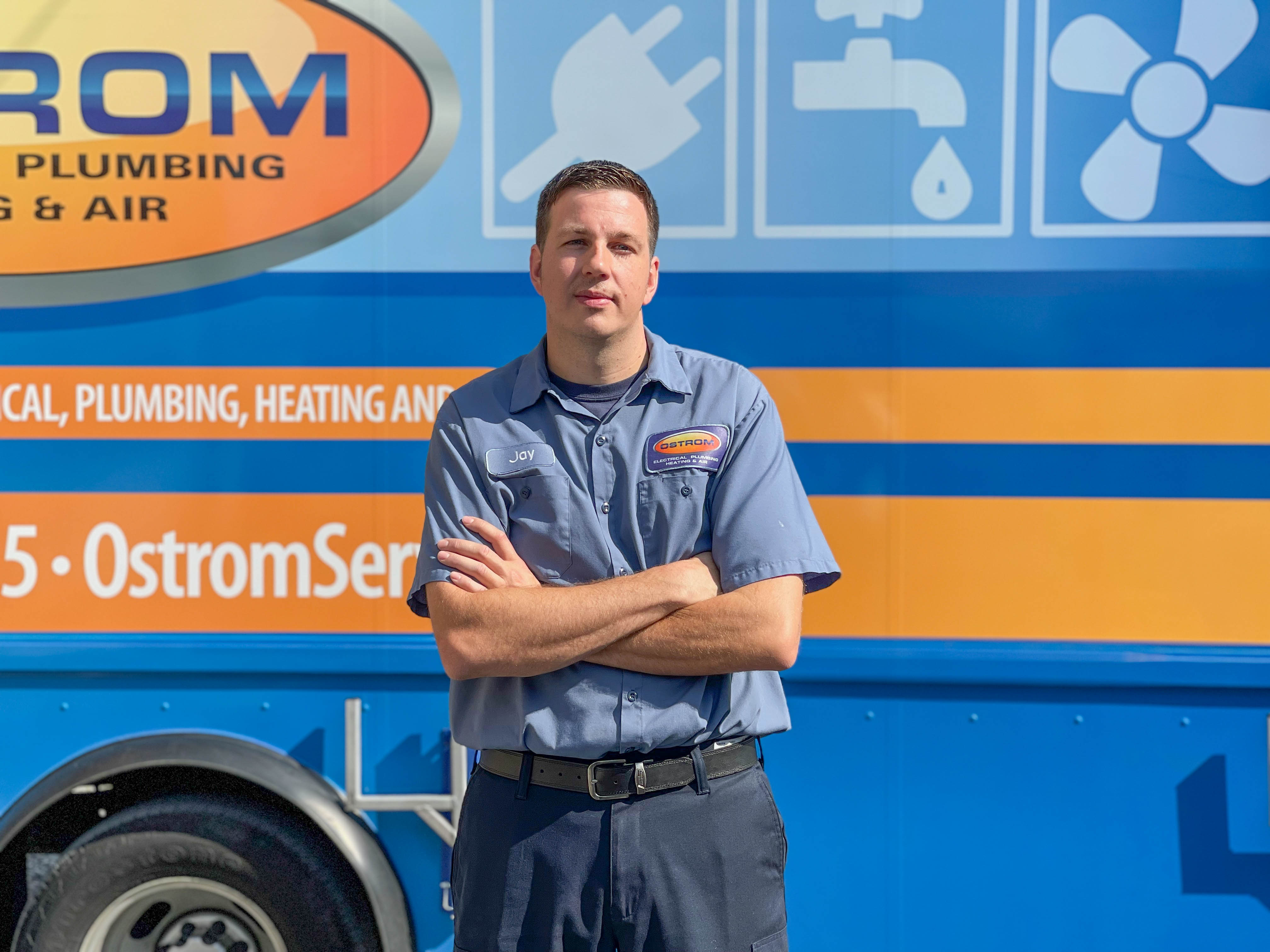 Experience top-notch service with Ostrom Electrical Plumbing Heating & Air Conditioning, where professionalism meets expertise.