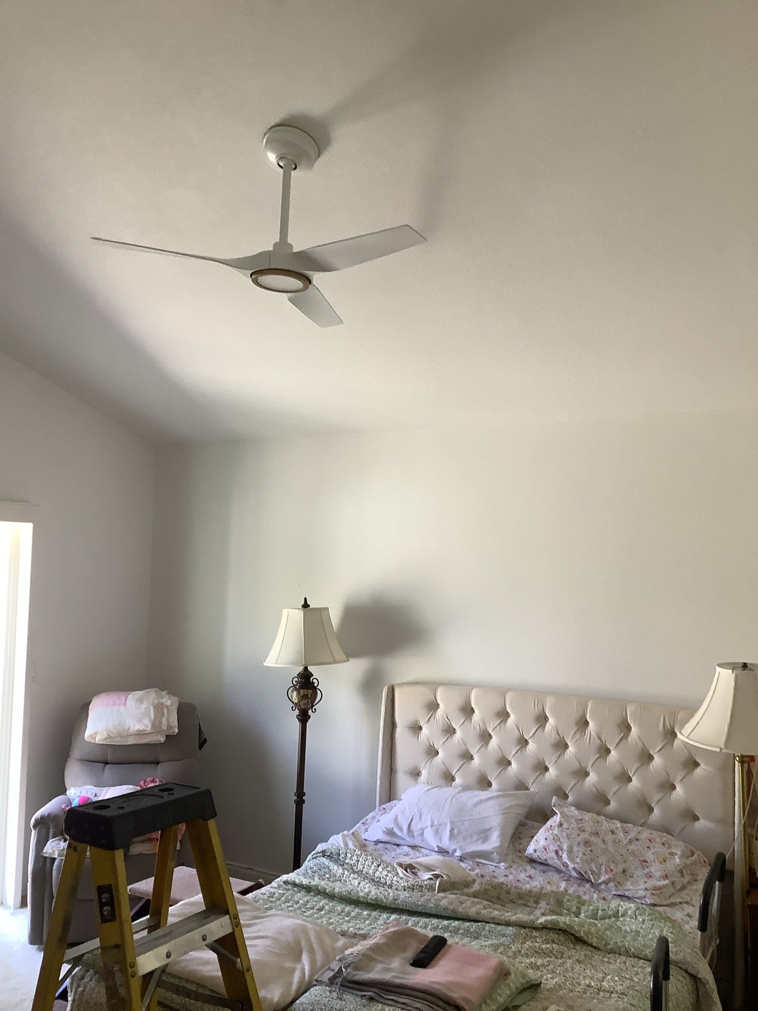 Powell Electric provided a careful in-home ceiling fan installation, leaving the bedroom tidy and demonstrating dependable craftsmanship.