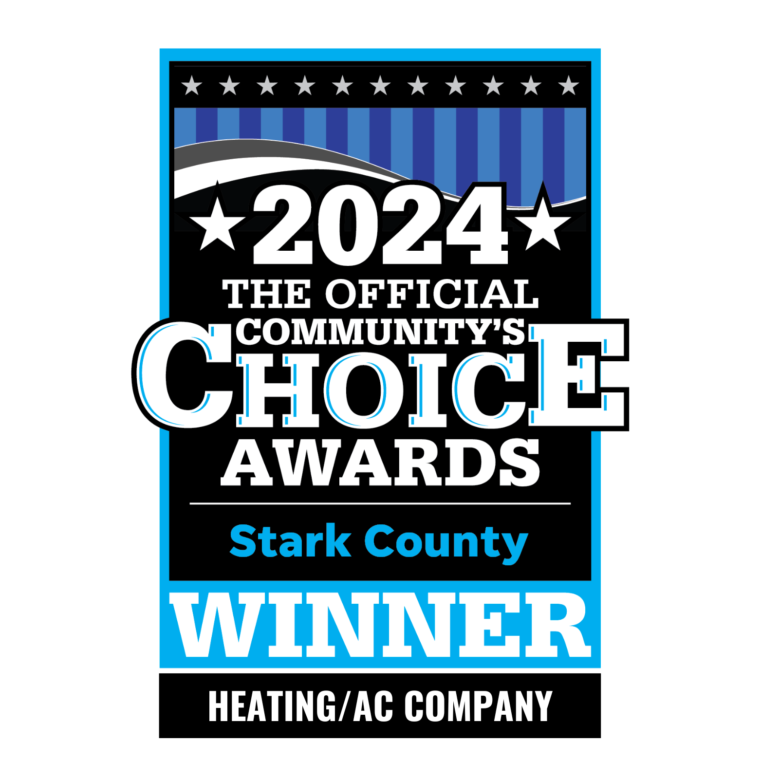 Quality Heating & Cooling is honored to be the 2024 Community's Choice Award winner for Stark County, showcasing our commitment to excellence in Heating and AC services.