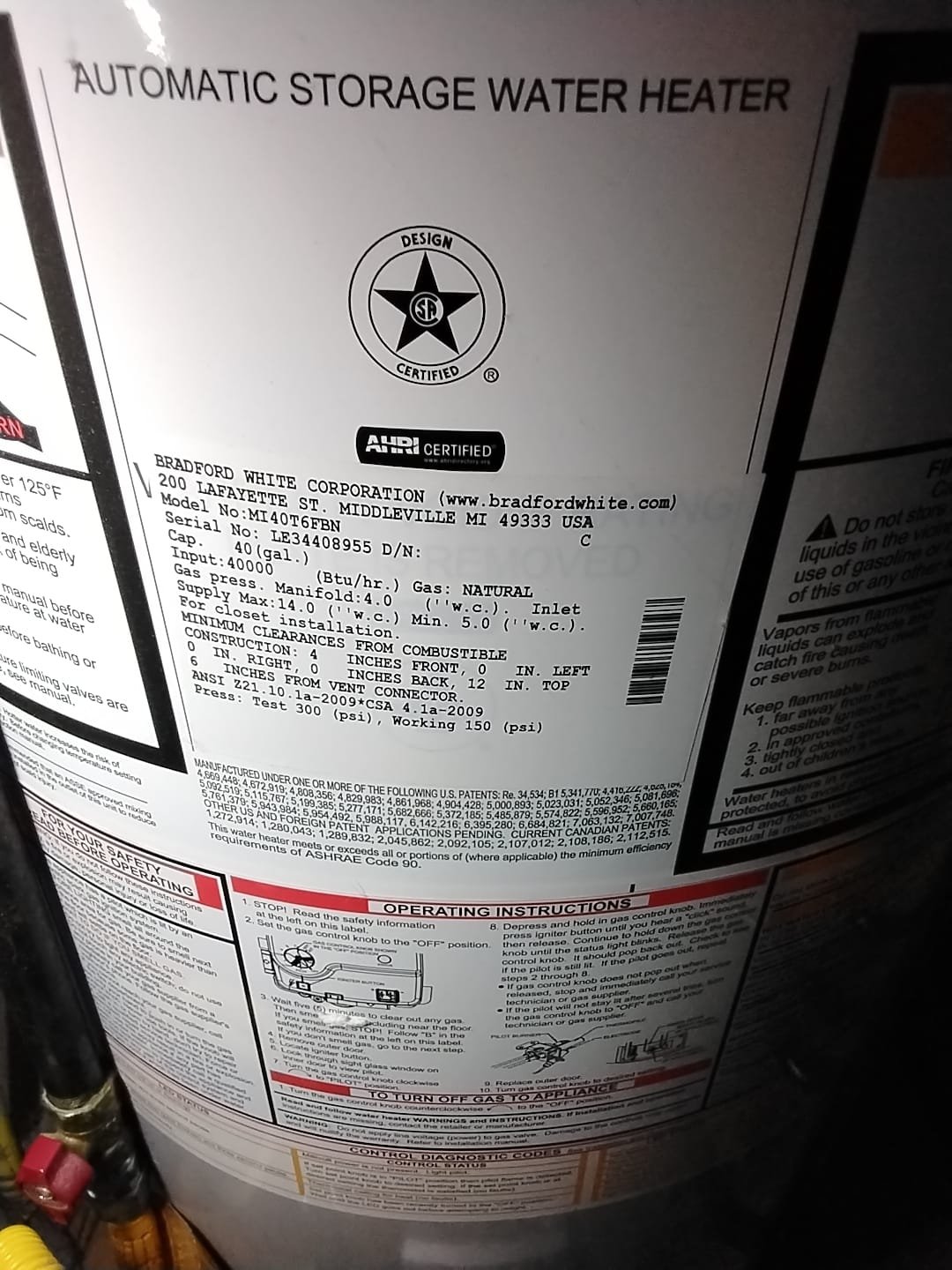 Ensure reliable hot water with our certified automatic storage water heaters—your home deserves the best!