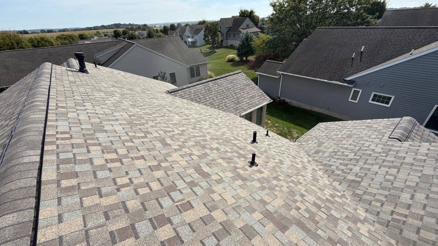Showcasing durable, neatly installed shingles and professional ventilation work by Mosaic Roofing & Exteriors, built to protect your home.