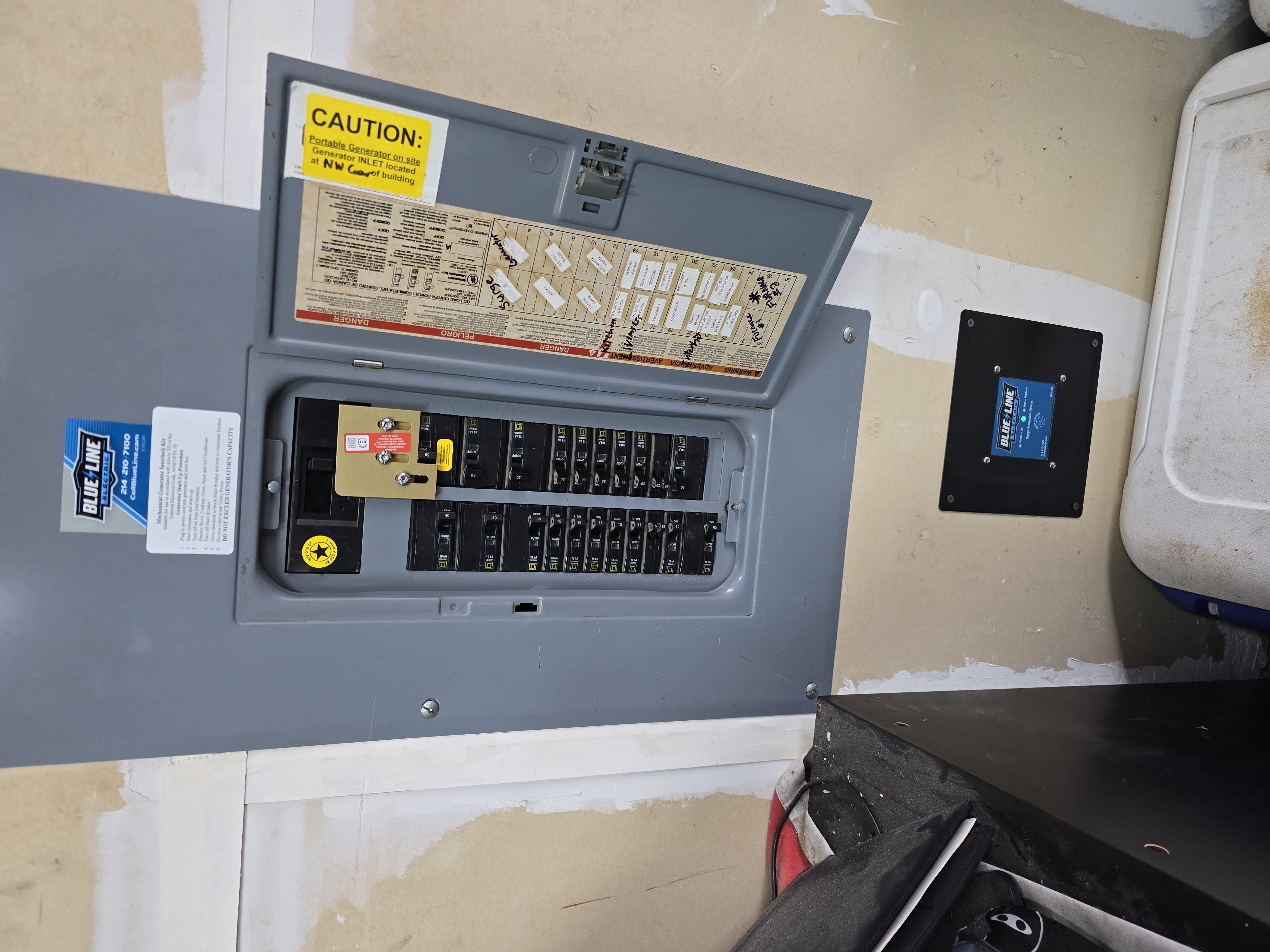 Blue Line Electric ensures precision and safety with expertly installed electrical panels, making your home's power management seamless.