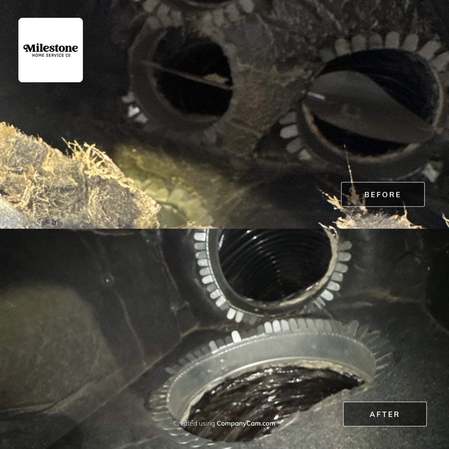 Milestone Home Service Co. transforms ductwork with expert care, ensuring optimal air flow and quality.
