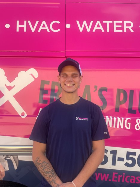 Experience top-notch service with Erica's Plumbing, where professionalism meets a friendly smile.
