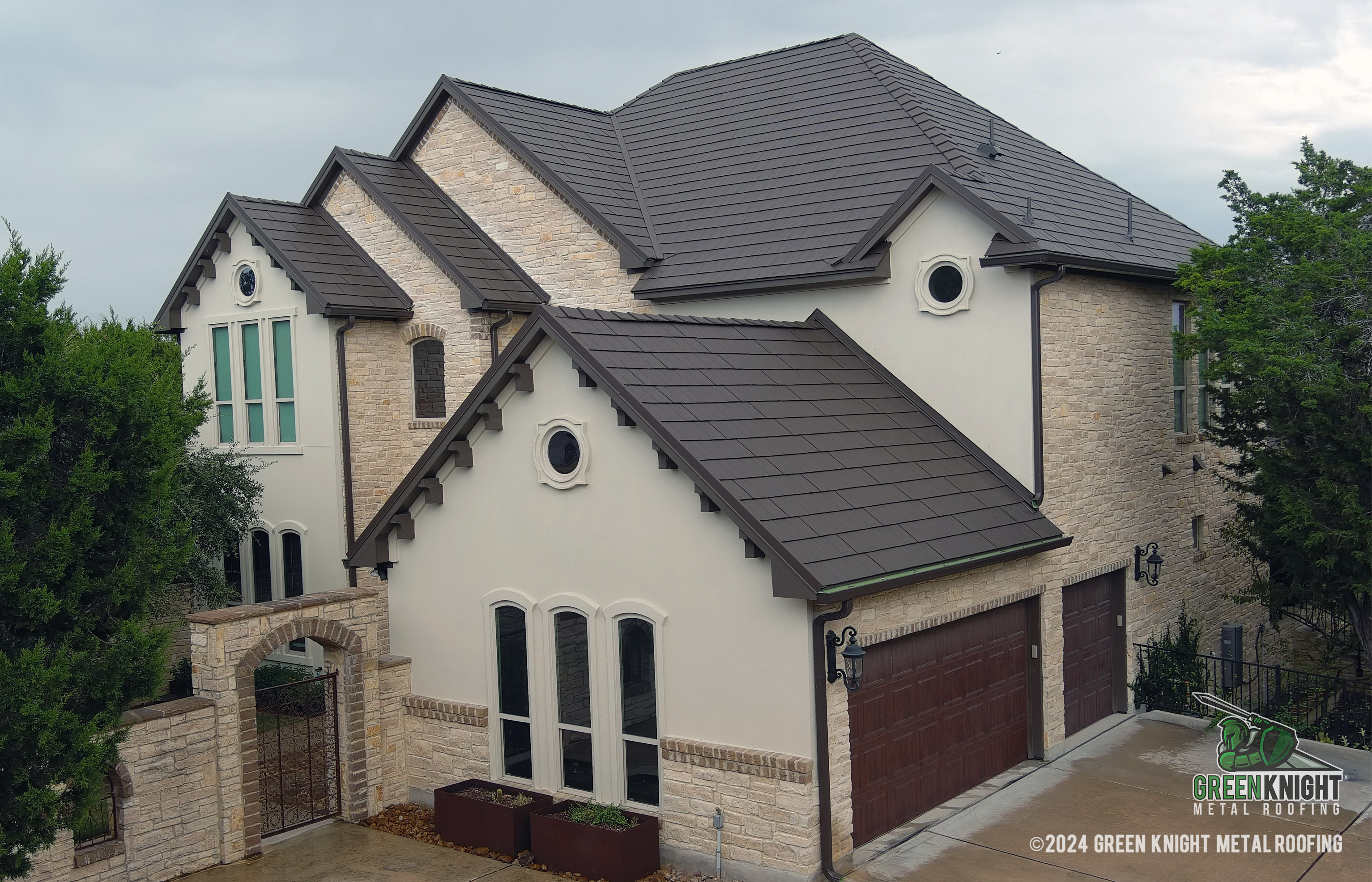 Transform your home into a masterpiece with Green Knight® Metal Roofing, where elegance meets durability in every panel.