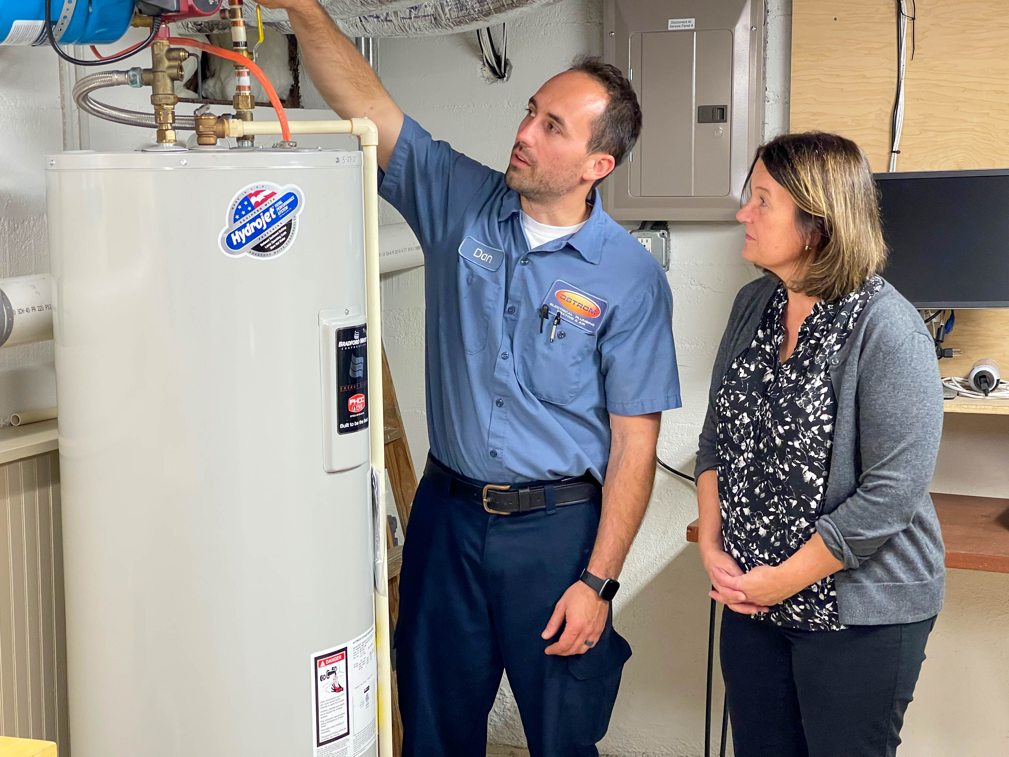 Ostrom Electrical Plumbing Heating & Air Conditioning delivers expert water heater solutions with top-notch customer service and professionalism.