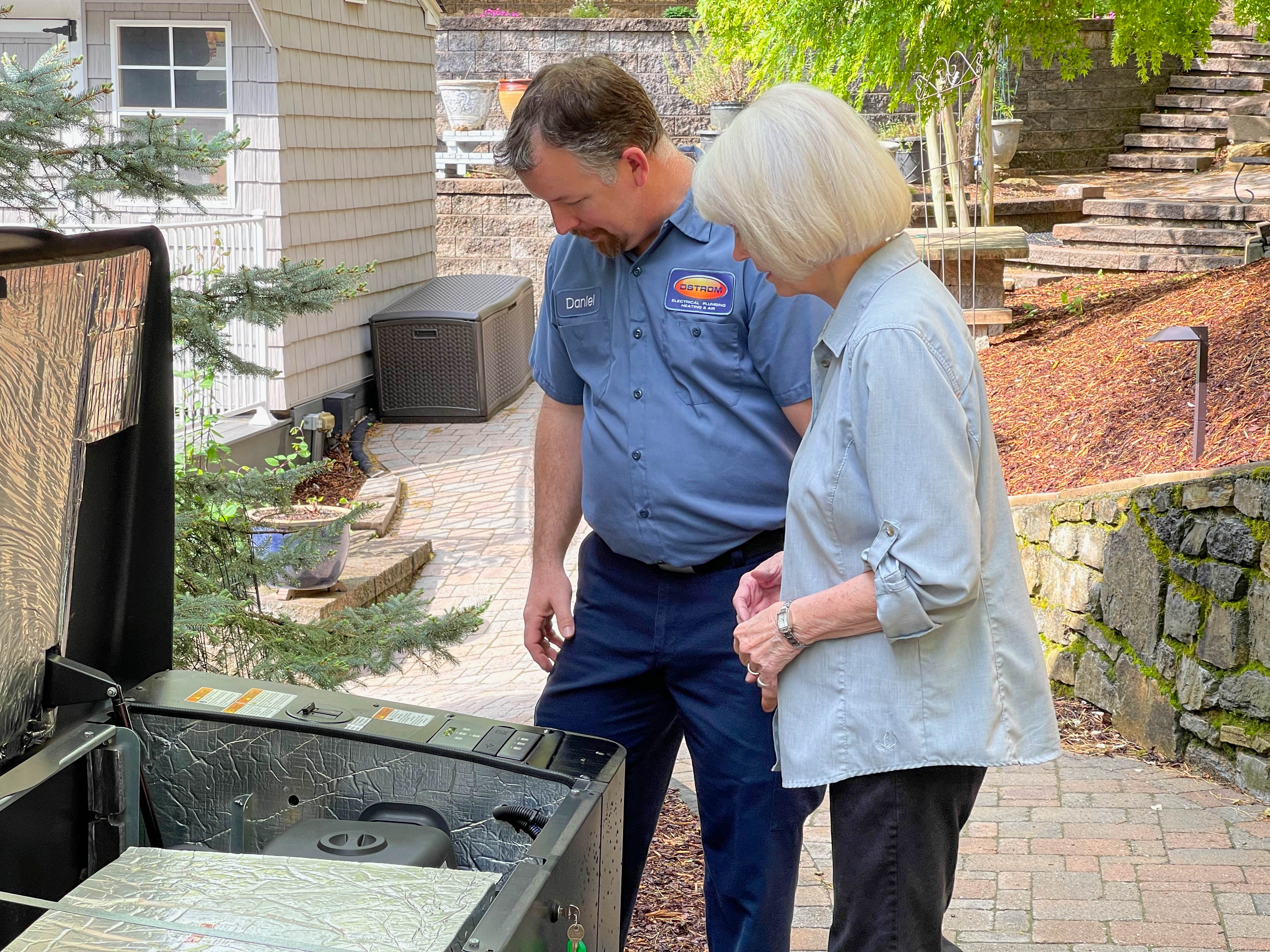 Trust Ostrom Electrical Plumbing Heating & Air Conditioning for reliable standby generator services, combining professionalism with outstanding customer care.