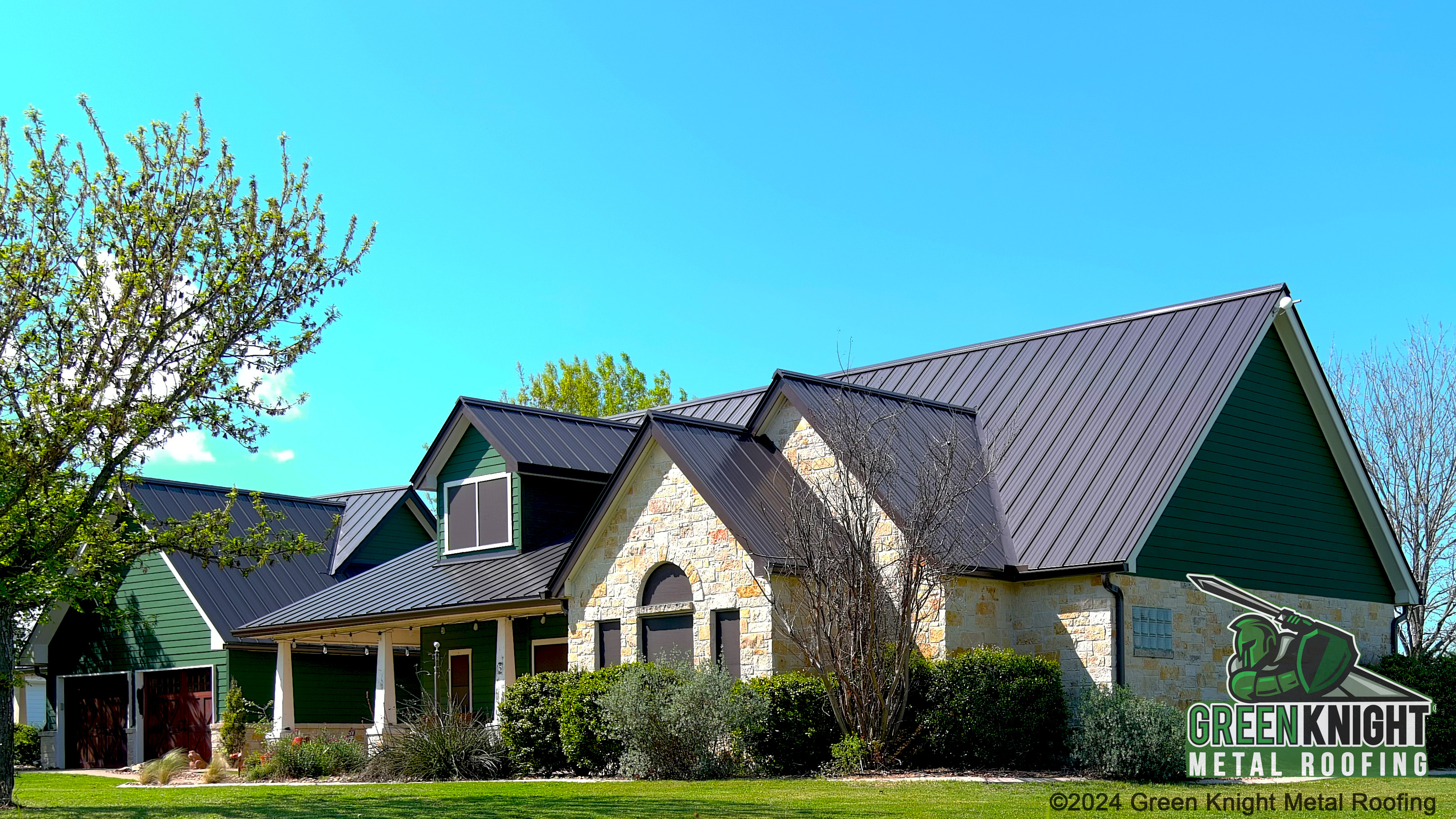Enhance your home's curb appeal with Green Knight® Metal Roofing, where quality meets elegance.