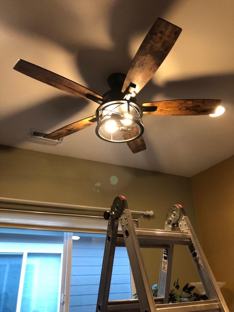 At Shocking Difference LLC, we bring elegance and functionality to your home with our expert ceiling fan installations.