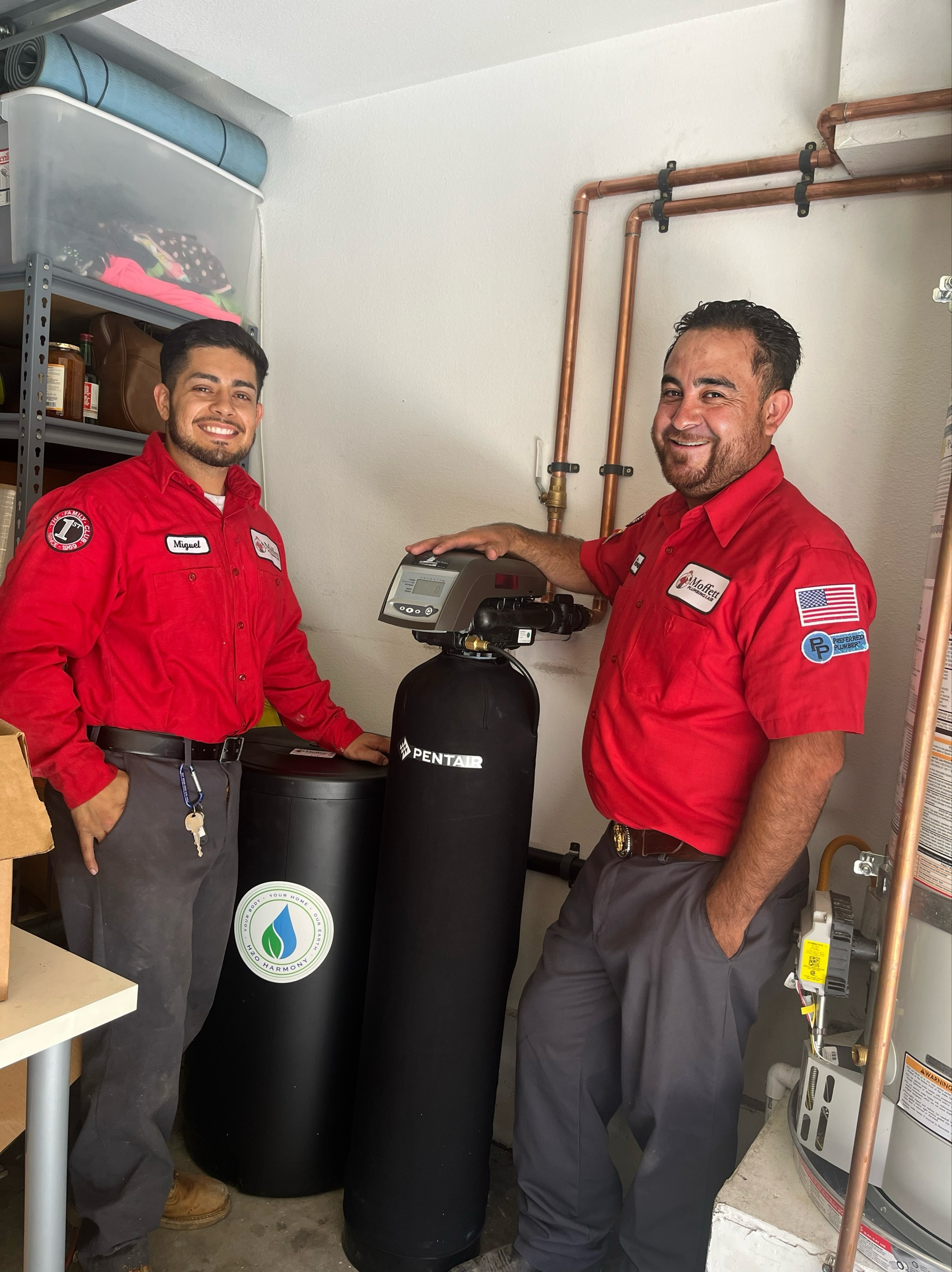 Experience top-notch plumbing services with a smile at Moffett Plumbing & Air!