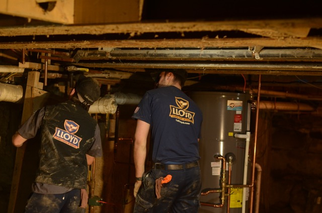 Skilled technicians from Lloyd Plumbing, Heating, Air, Electrical deliver reliable basement water heater and pipe service with care and expertise.