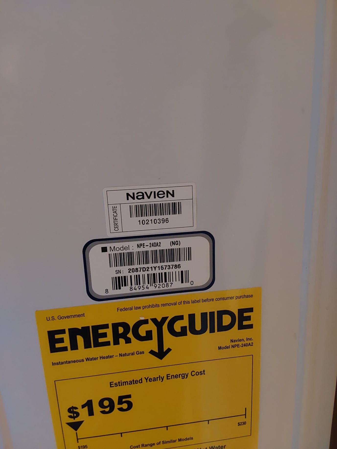 Discover exceptional energy efficiency with Navien for reliable and cost-effective water heating solutions.