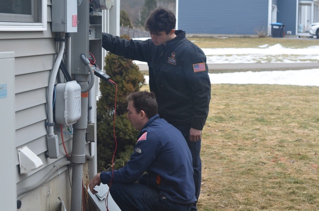 Skilled technicians delivering reliable home electrical service, Lloyd Plumbing, Heating, Air, Electrical shows professionalism and care on every visit.